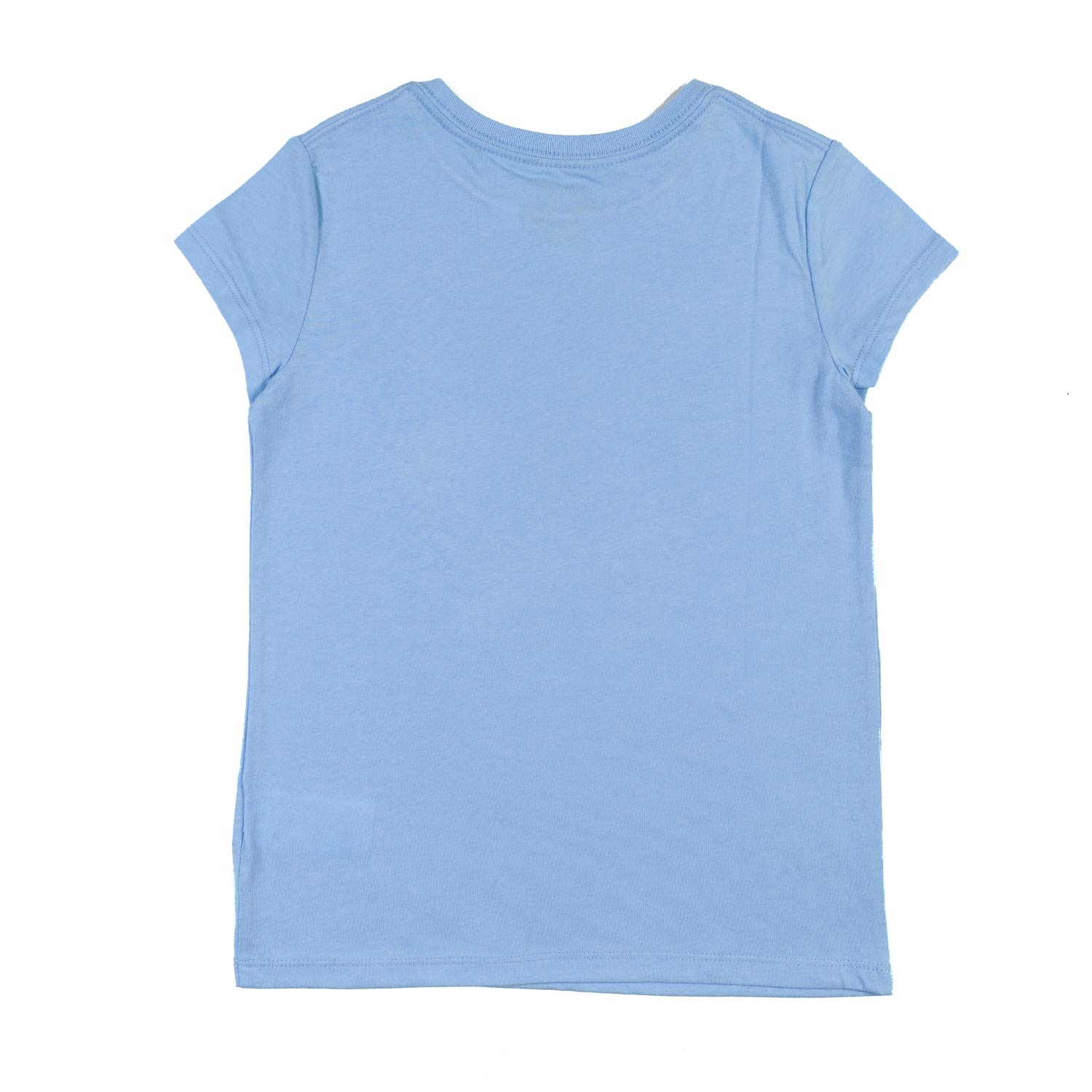 T-SHIRT CELESTE CON STAMPA LOGO ROSA BAMBINA TEEN - annameglio.com abbigliamento moda