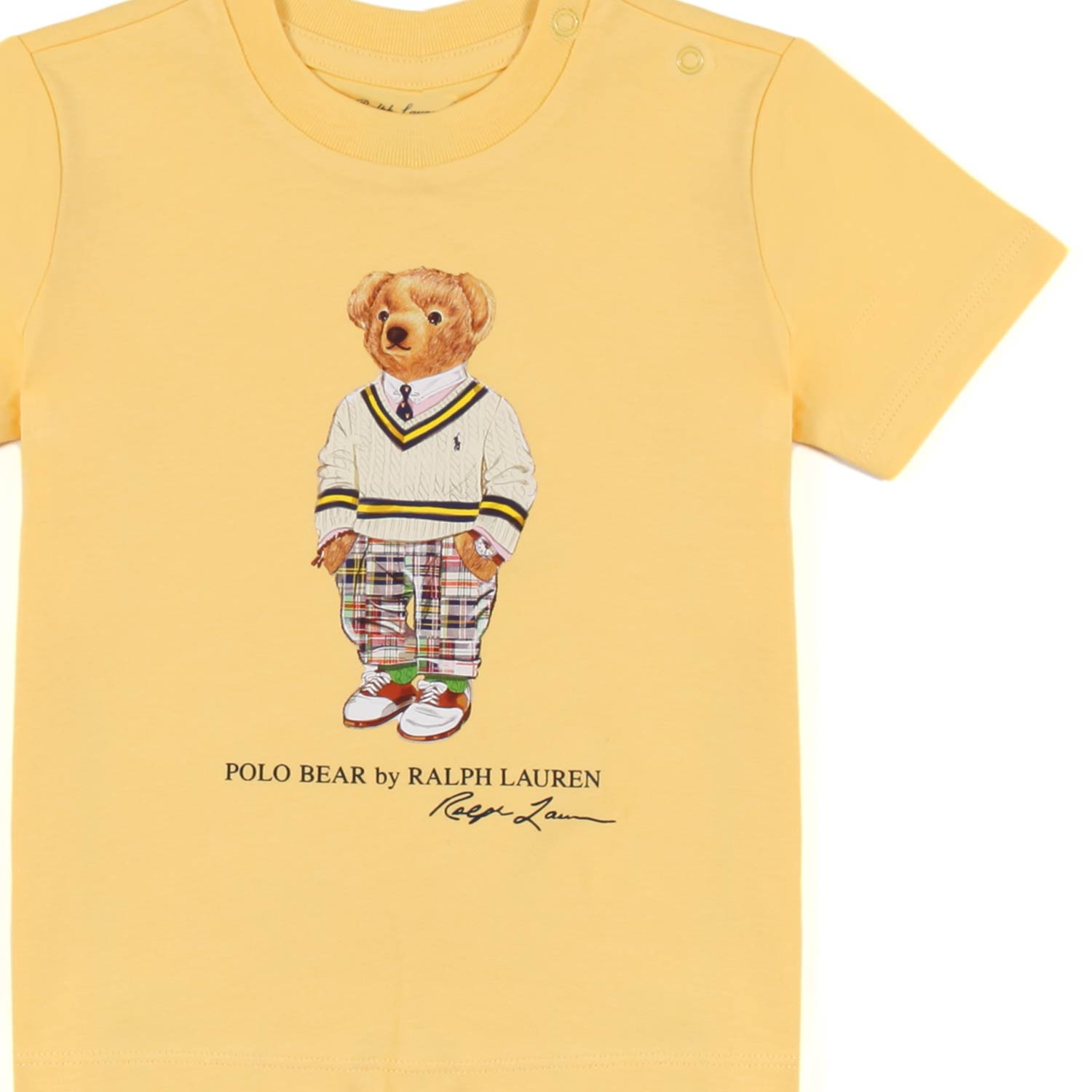 T-SHIRT POLO BEAR GIALLO IMPERO BIMBO - annameglio.com abbigliamento moda