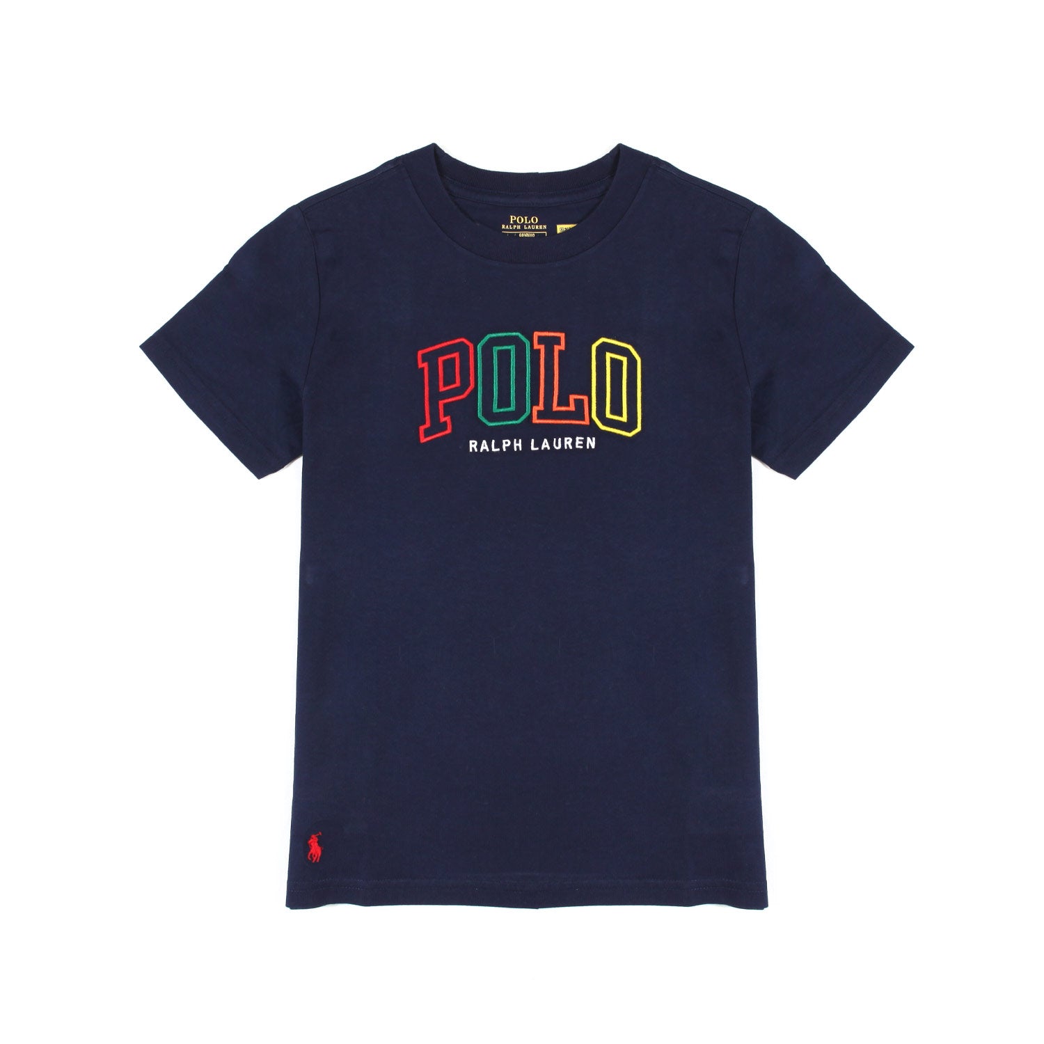 T-SHIRT BLU NAVY CON MAXI LOGO POLO RICAMATO - annameglio.com abbigliamento moda