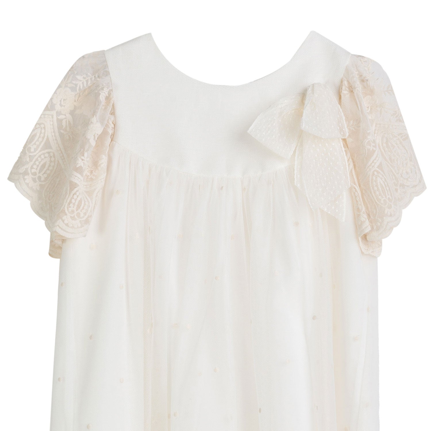 ABITO TUNICA BIANCO NATURALE RICAMATO - annameglio.com abbigliamento moda