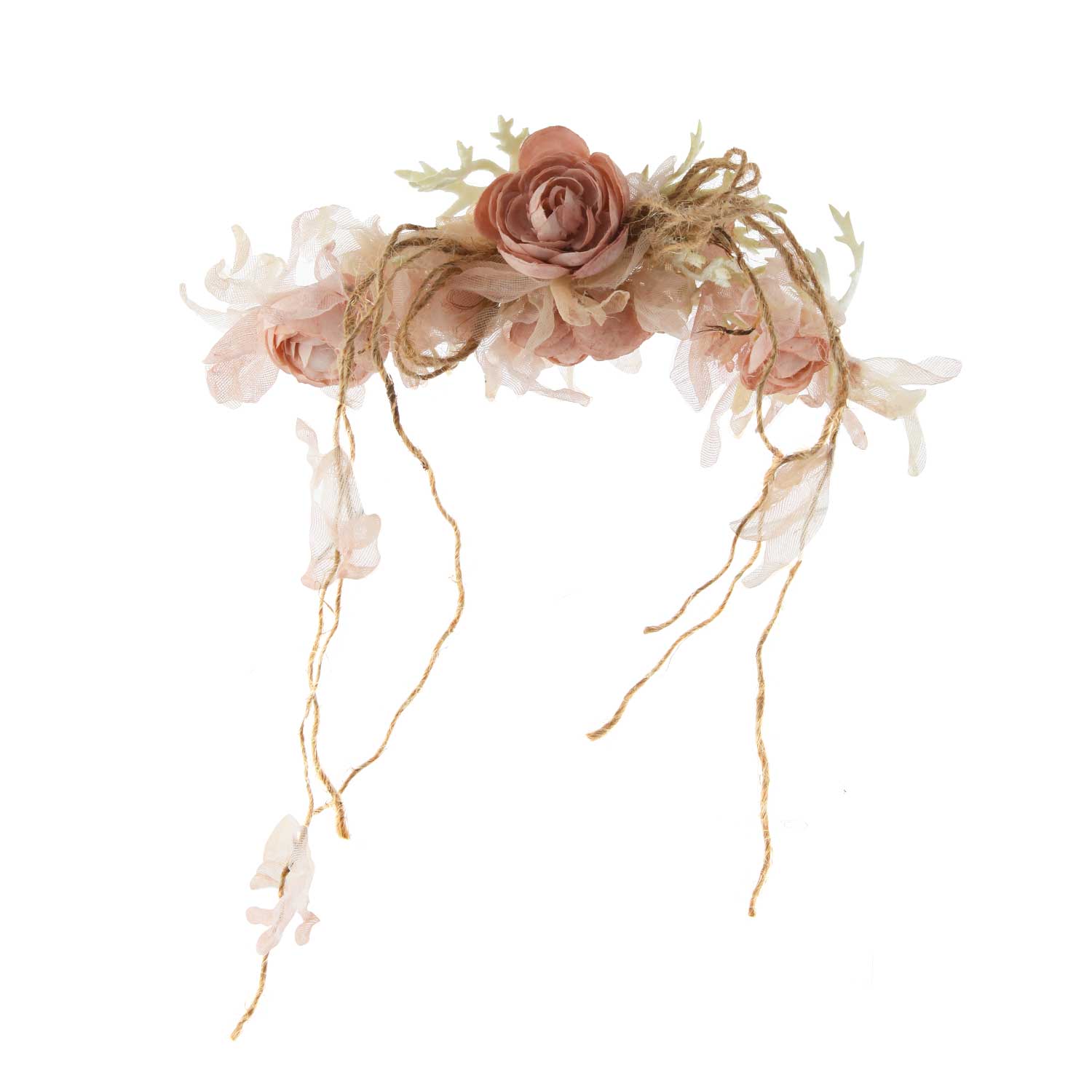 FERMAGLIO FLOREALE TONI ROSA E VERDE CHIARO - annameglio.com abbigliamento moda