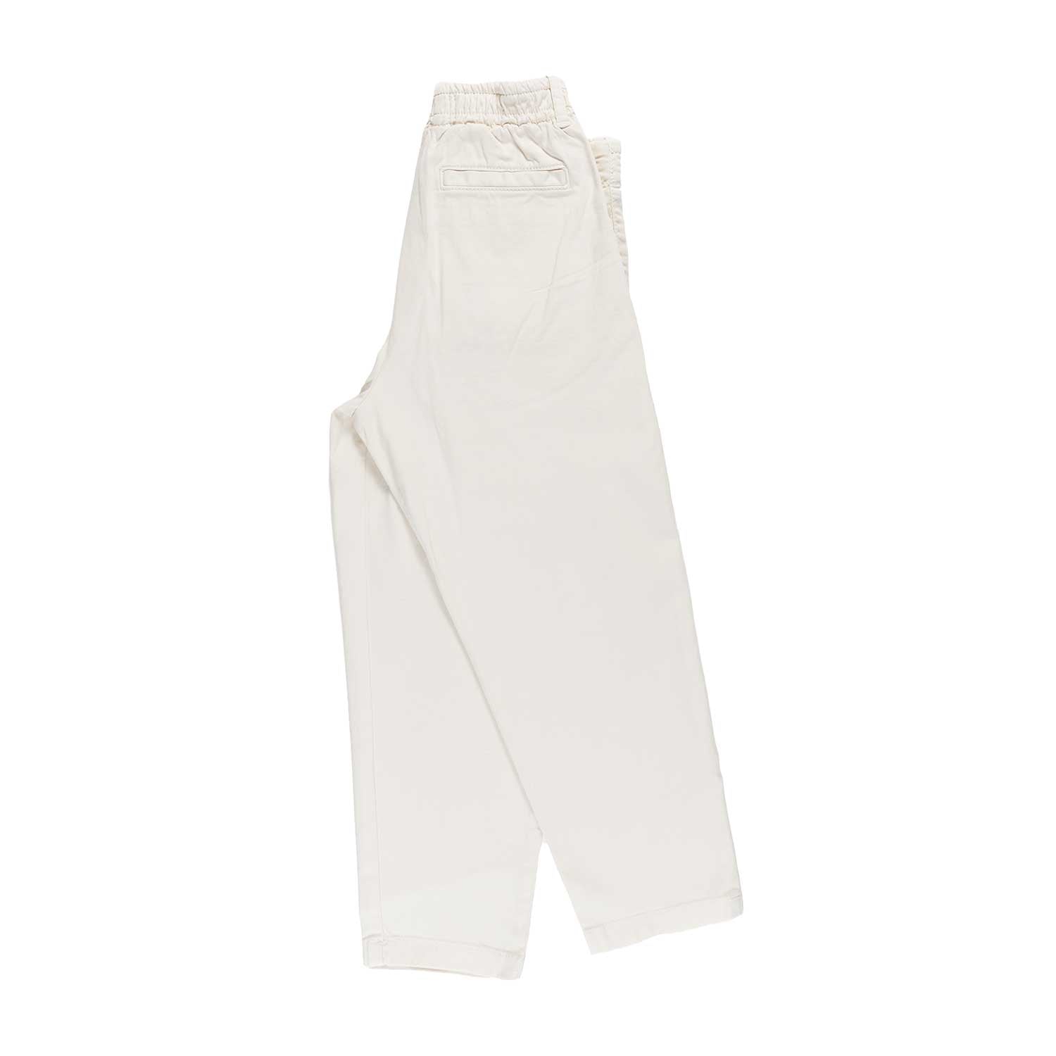 PANTALONE UNISEX BIANCO NATURALE WIDE TAPERED - annameglio.com abbigliamento moda