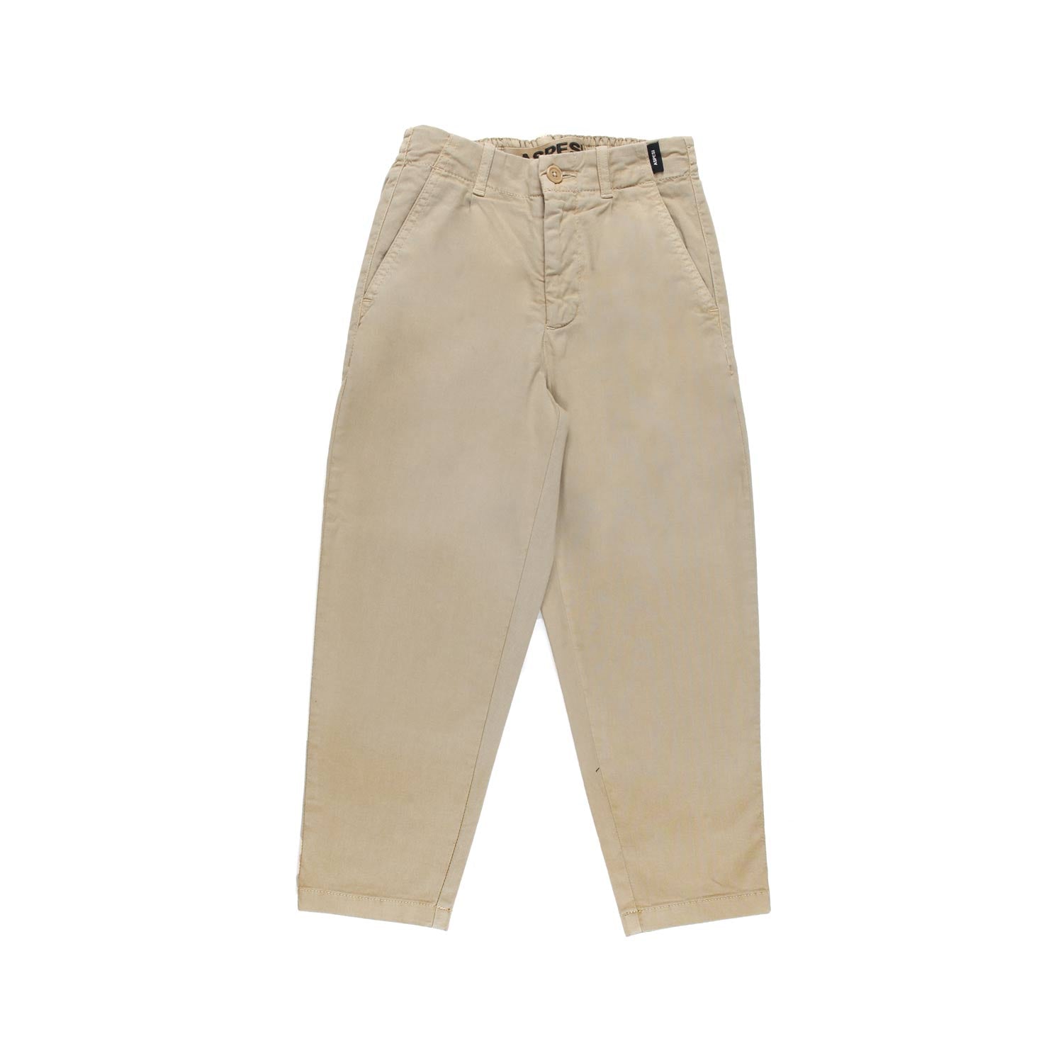 PANTALONE BEIGE WIDE TAPERED BAMBINO E RAGAZZO - annameglio.com abbigliamento moda