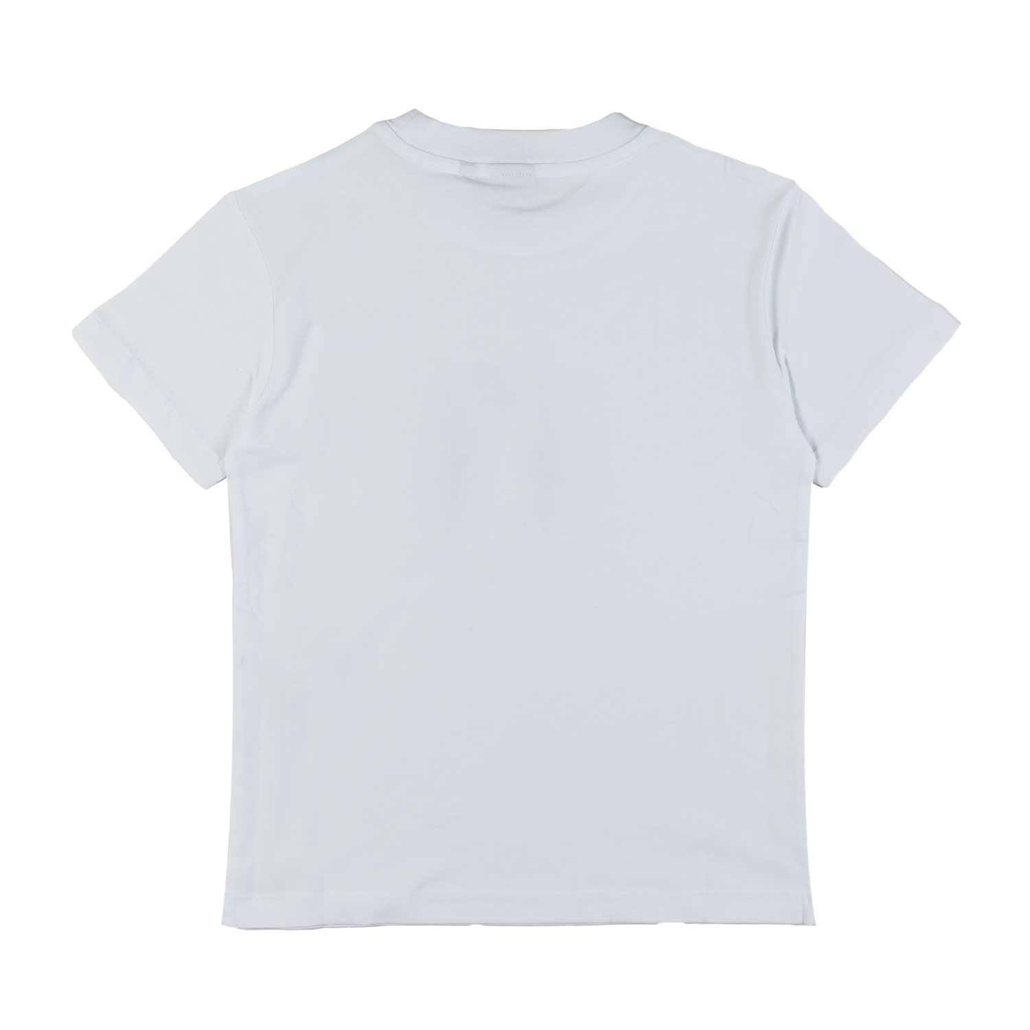 T-SHIRT BIANCA CON LETTERING GIALLO BAMBINO E TEEN - annameglio.com abbigliamento moda