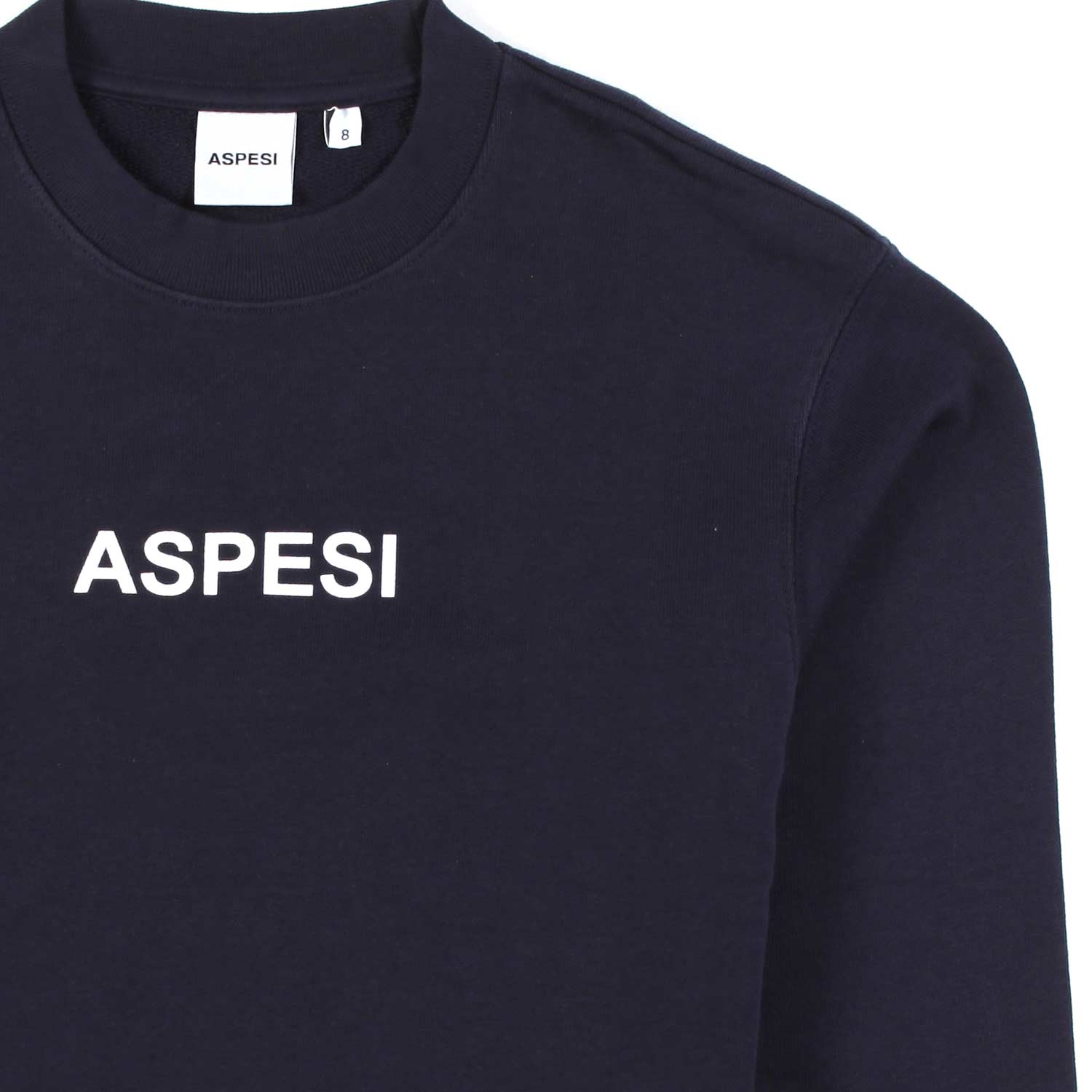 FELPA UNISEX BLU NAVY CON LOGO BIANCO - annameglio.com abbigliamento moda