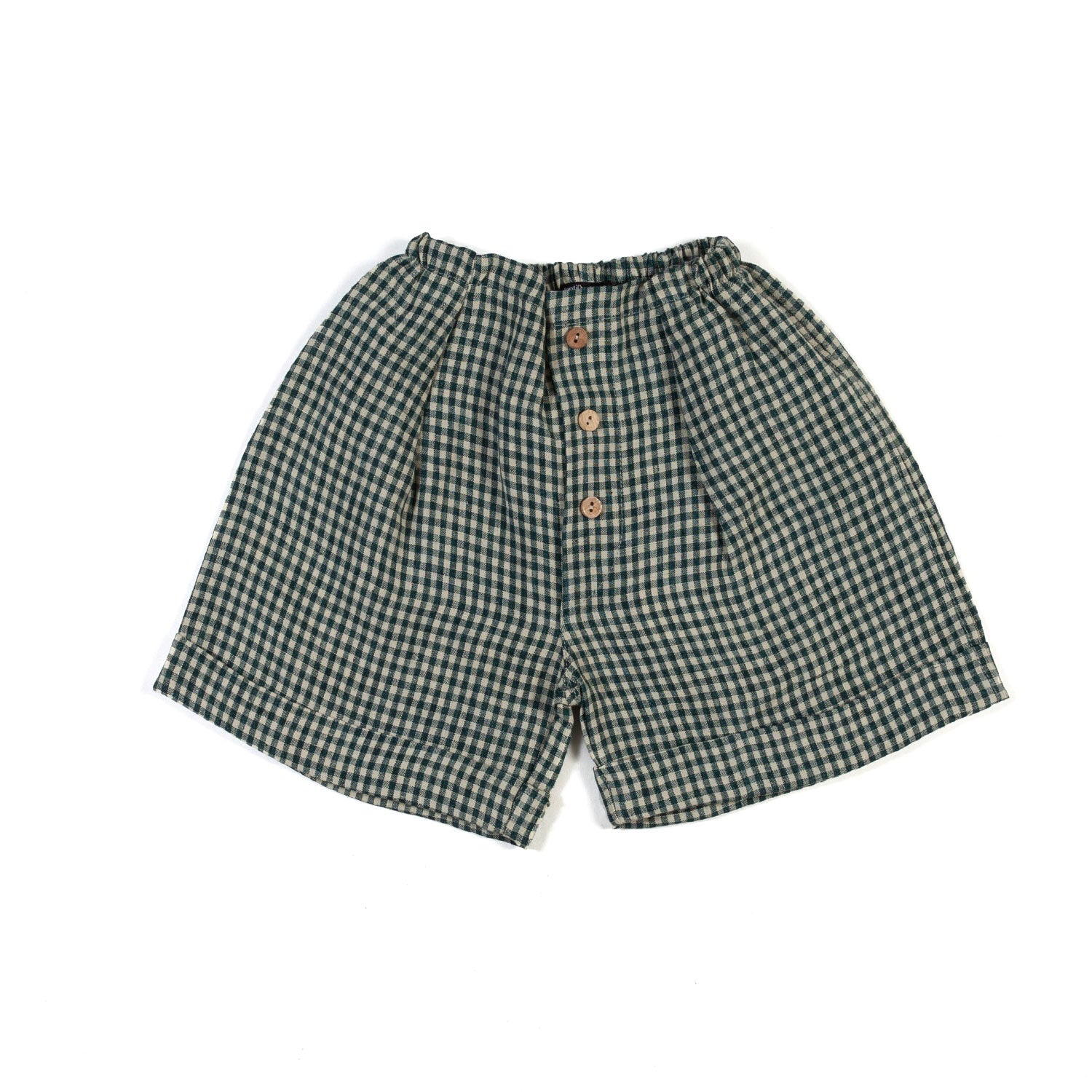 BERMUDA VERDE E BEIGE A QUADRETTI BIMBO E BIMBA - annameglio.com abbigliamento moda