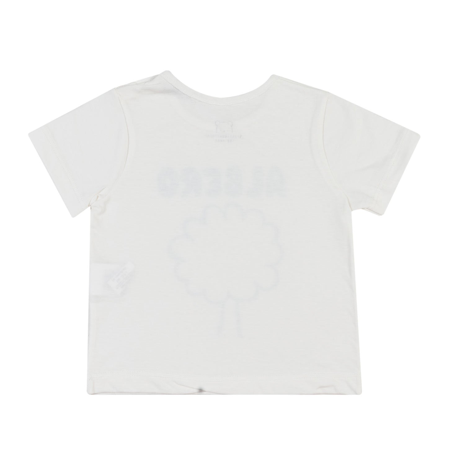 T-SHIRT BIANCA CON STAMPA VERDE BIMBO E BIMBA - annameglio.com abbigliamento moda