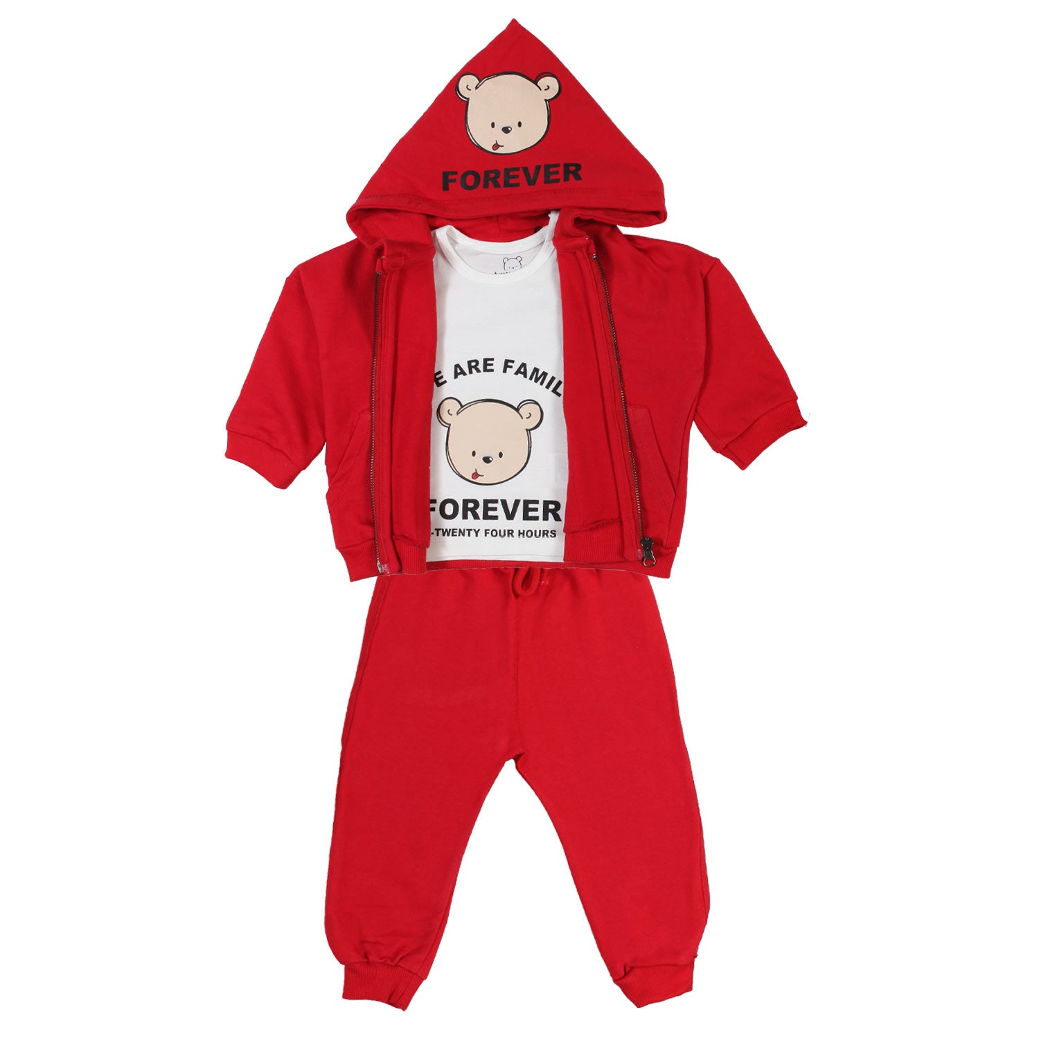 SET TUTA 3 PEZZI ROSSA E BIANCA BIMBO E BIMBA - annameglio.com abbigliamento moda