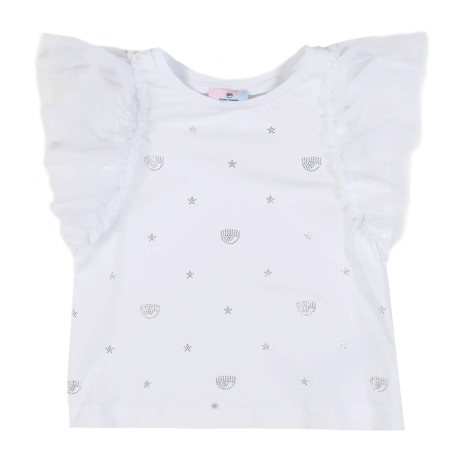 TOP EYE STAR BIANCO E ARGENTO BAMBINA - annameglio.com abbigliamento moda