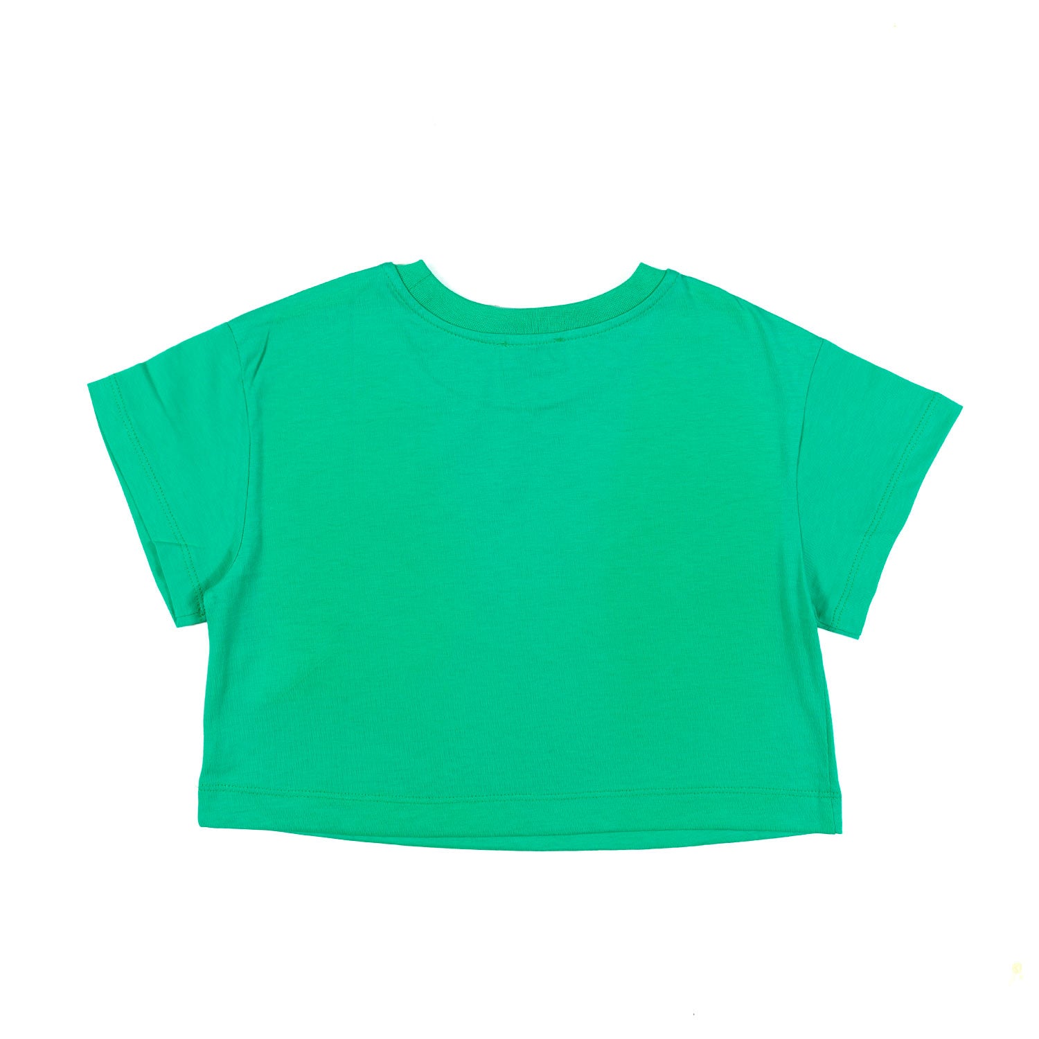 T-shirt cropped eye star verde - annameglio.com abbigliamento moda