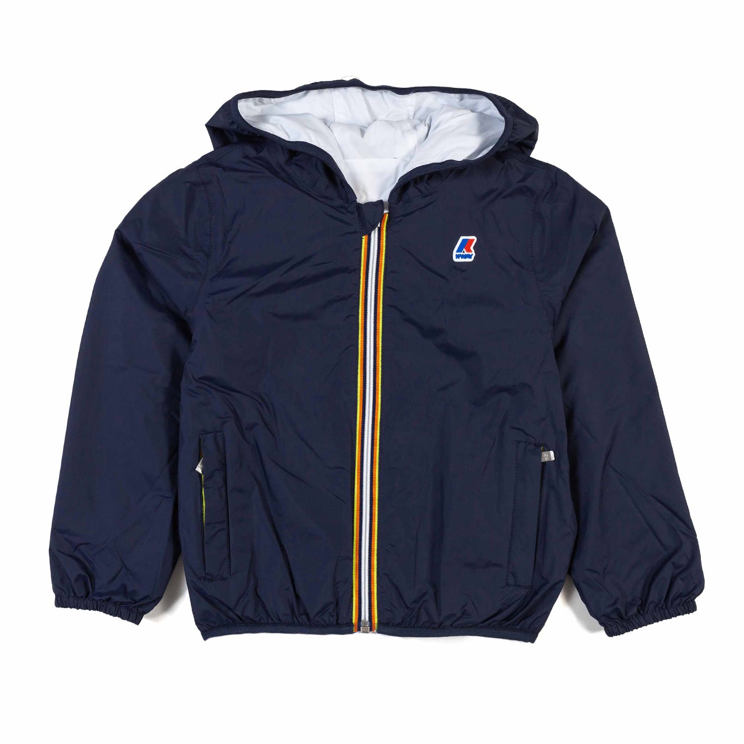 GIACCA LILY PLUS 2 DOUBLE BLU E BIANCA - annameglio.com abbigliamento moda