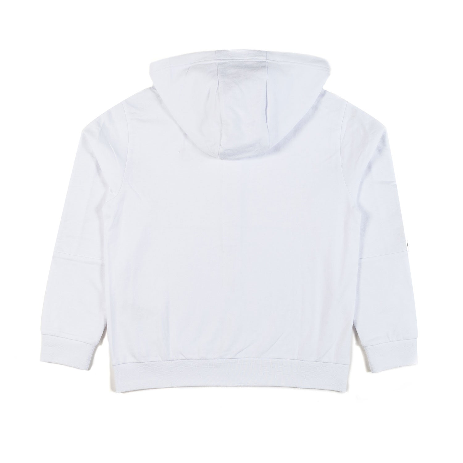 FELPA HOODIE BIANCA CON LOGO TAPE EA7 NERO - annameglio.com abbigliamento moda