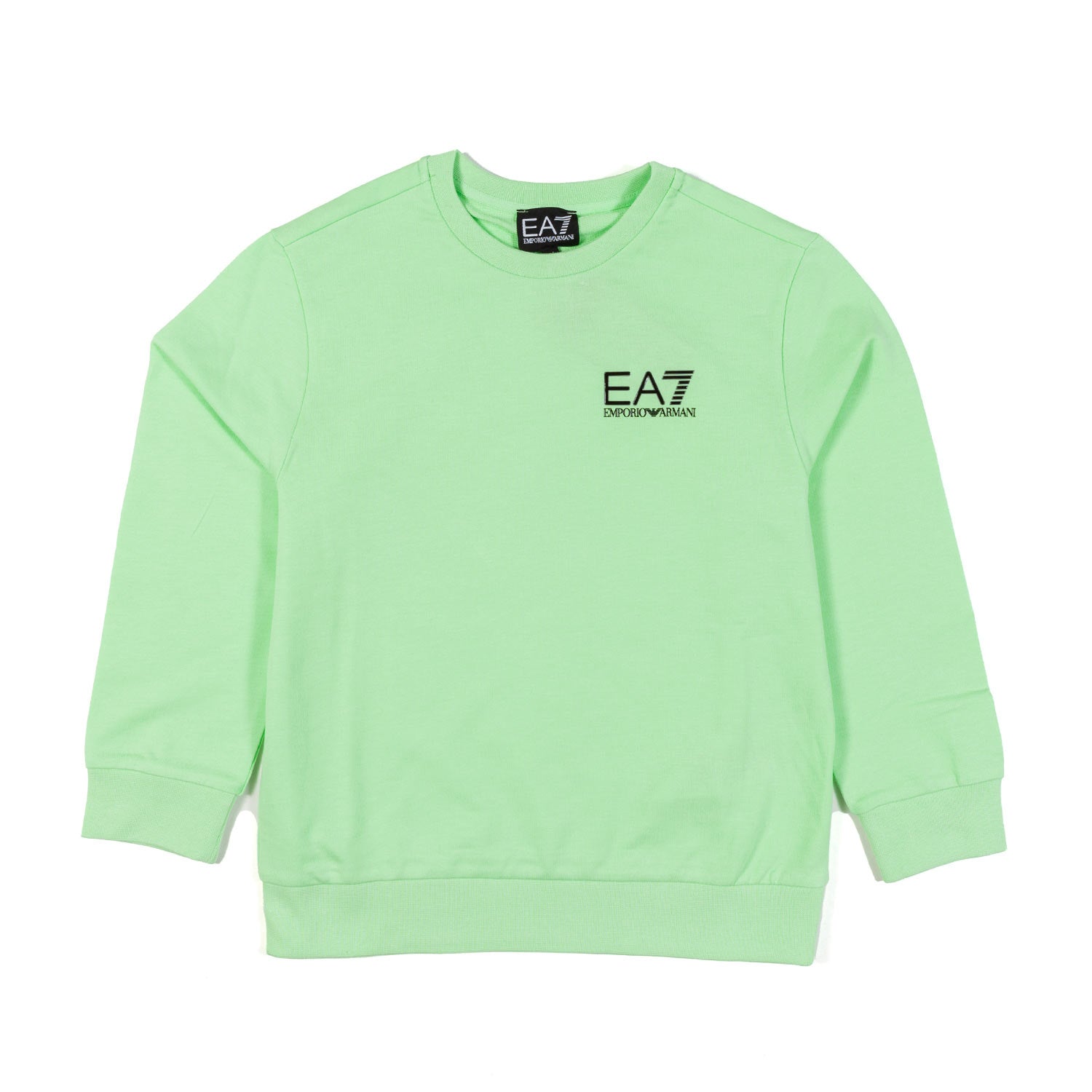 FELPA VERDE PARADISE CON LOGO EA7 NERO - annameglio.com abbigliamento moda