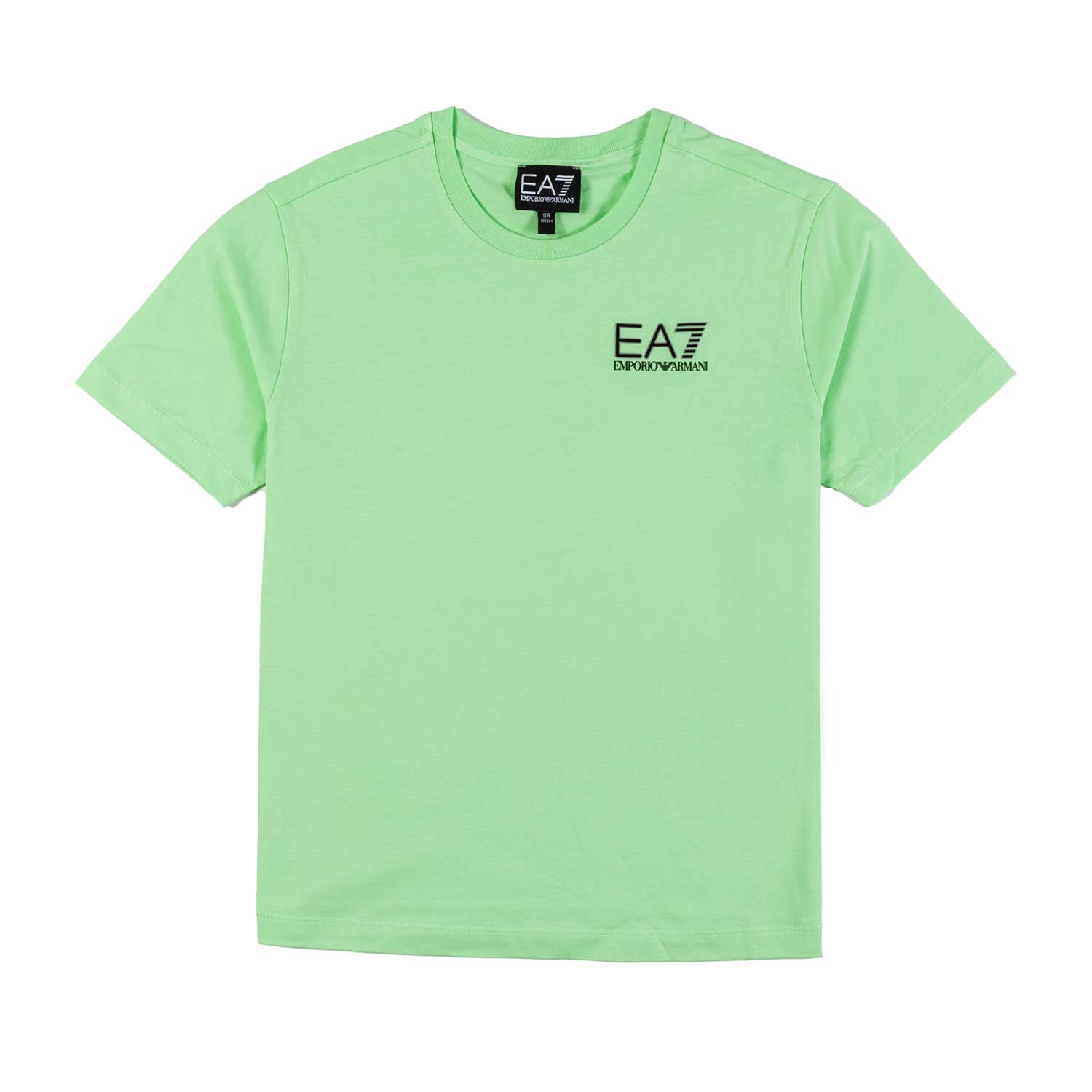 T-SHIRT VERDE PARADISE CON LOGO EA7 NERO - annameglio.com abbigliamento moda