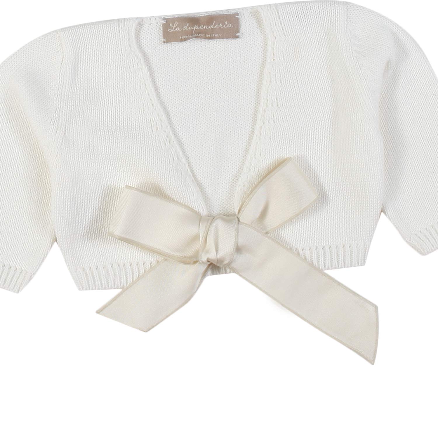 SCALDACUORE AVORIO CON FIOCCO DI SETA NEONATA - annameglio.com abbigliamento moda