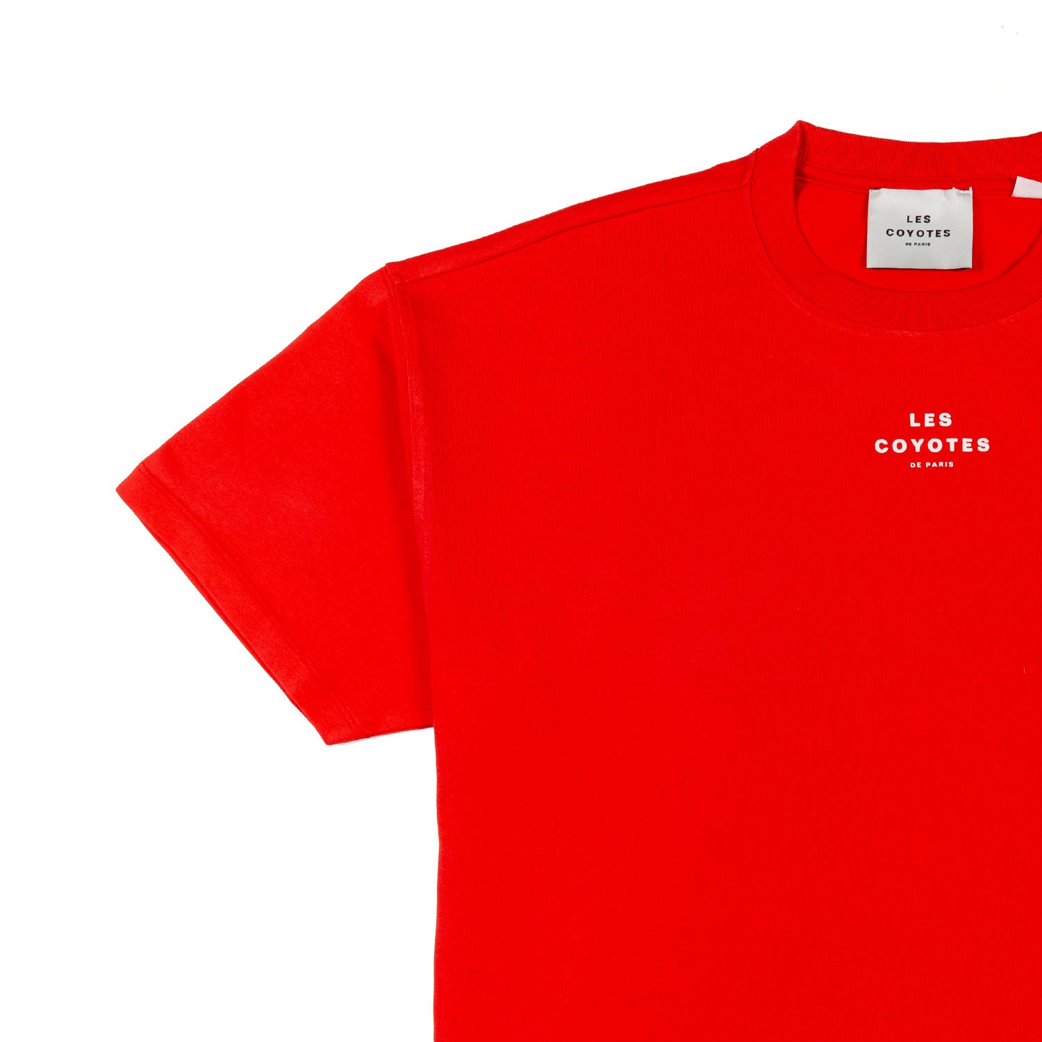 T-SHIRT CROPPED ROSSO CORALLO A SCATOLETTA - annameglio.com abbigliamento moda