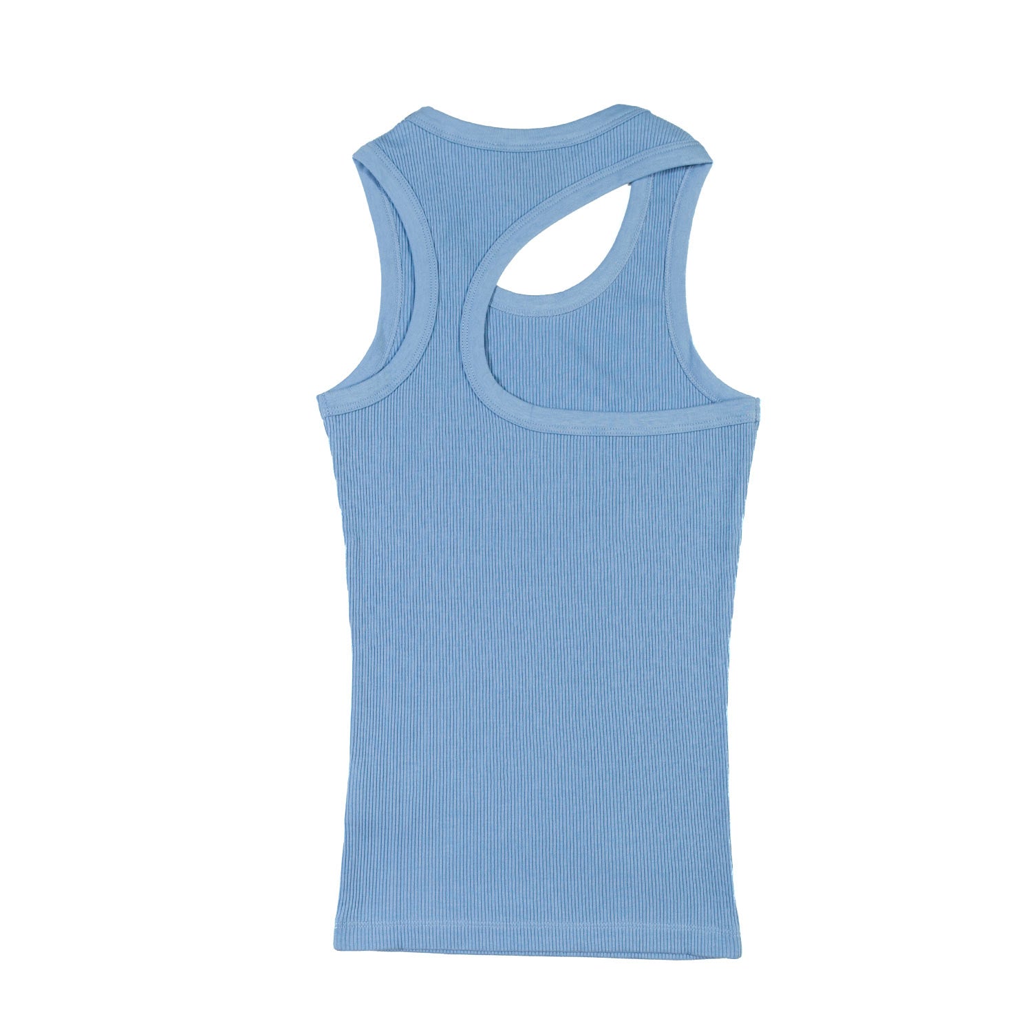 CANOTTA ASIMMETRICA CELESTE BAMBINA E RAGAZZA - annameglio.com abbigliamento moda