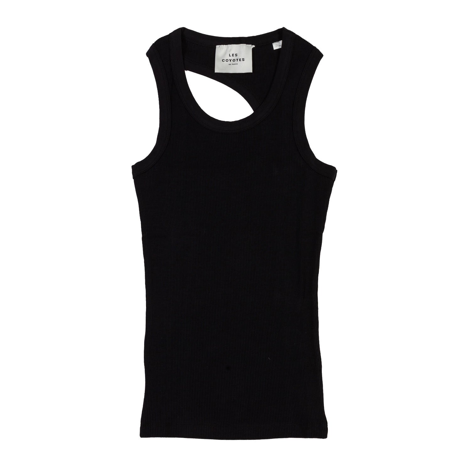 CANOTTA ASIMMETRICA NERA BAMBINA E RAGAZZA - annameglio.com abbigliamento moda