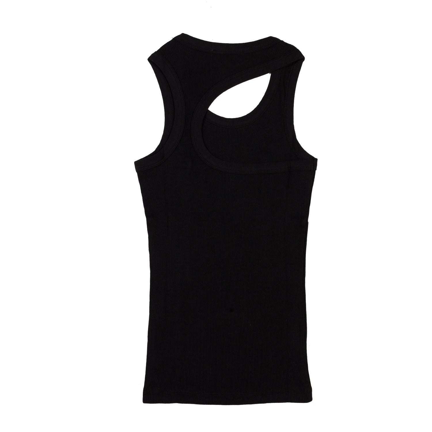 CANOTTA ASIMMETRICA NERA BAMBINA E RAGAZZA - annameglio.com abbigliamento moda