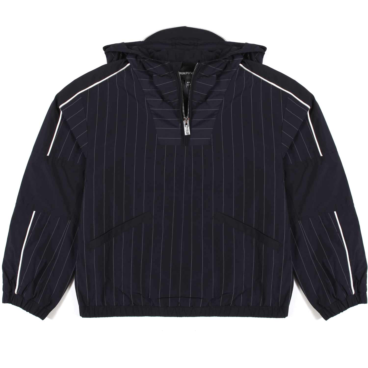 GIACCA ANORAK BLU NAVY GESSATO BAMBINO E TEENAGER - annameglio.com abbigliamento moda