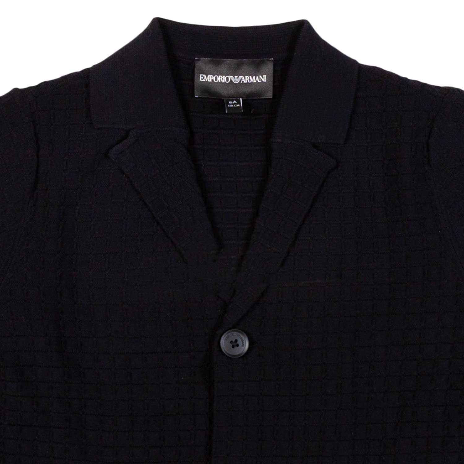 BLAZER BLU NAVY CON TEXTURE A QUADRETTI - annameglio.com abbigliamento moda