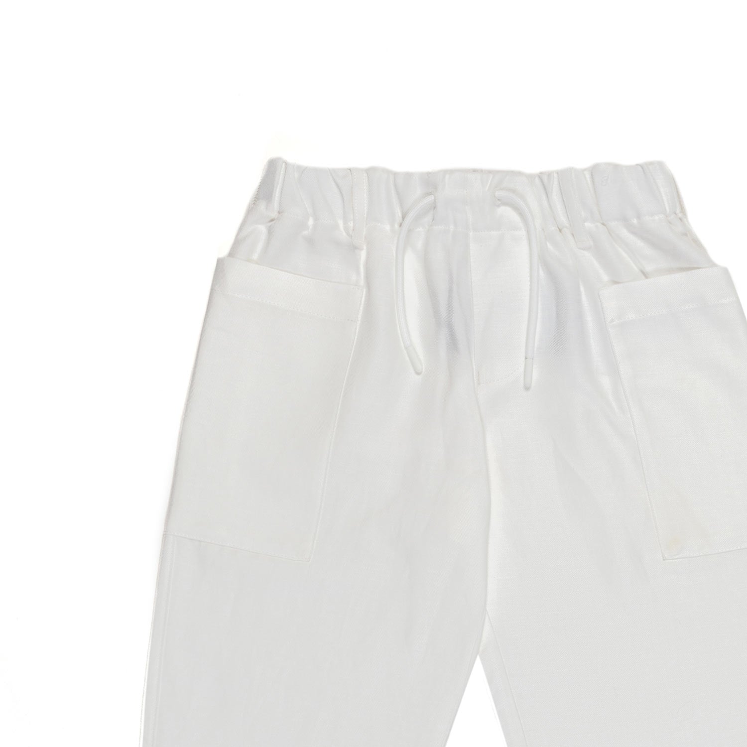 PANTALONE LINO BIANCO CALDO BAMBINO E TEENAGER - annameglio.com abbigliamento moda