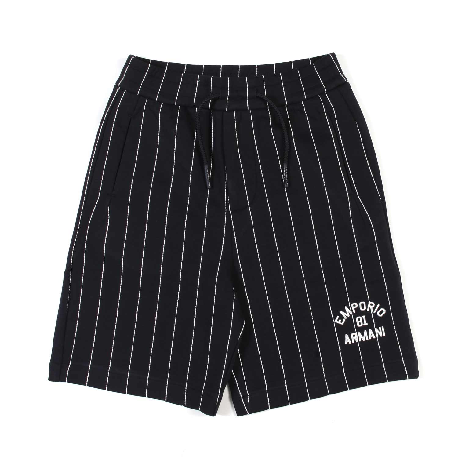 SHORTS FELPA BLU NAVY GESSATO - annameglio.com abbigliamento moda