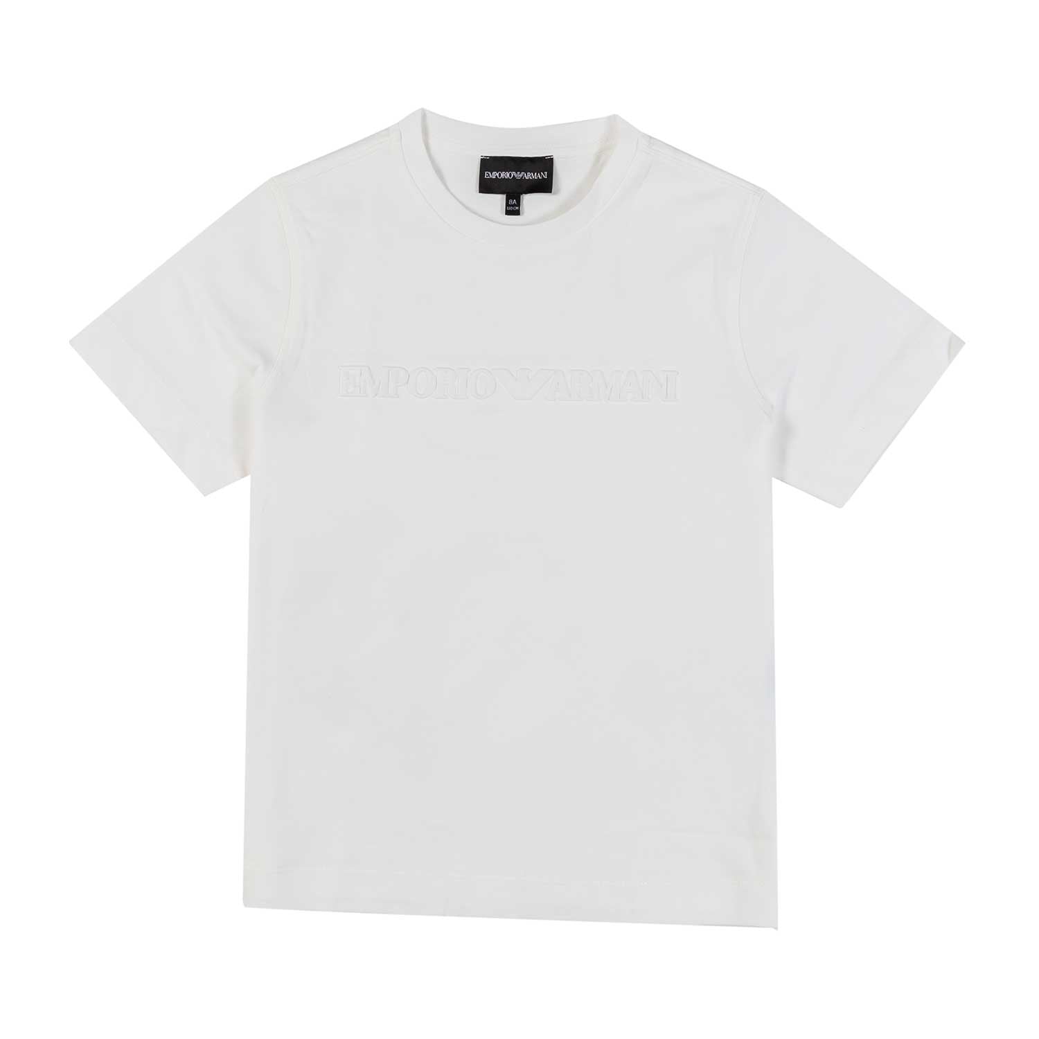 T-SHIRT BIANCA CON LOGO IN RILIEVO BAMBINO E TEEN - annameglio.com abbigliamento moda