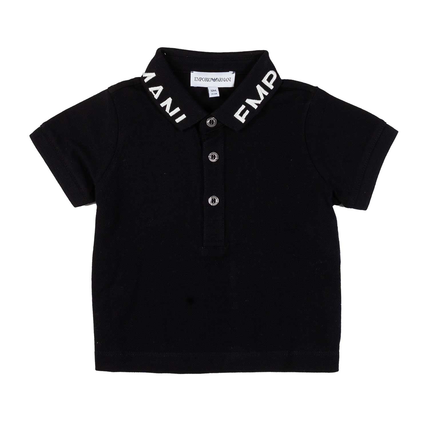 BABY POLO BLU NAVY CON LOGO BIANCO RICAMATO - annameglio.com abbigliamento moda
