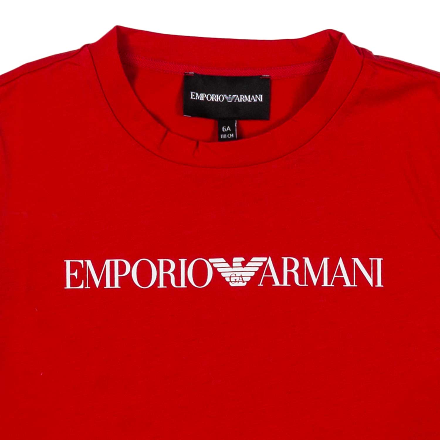 T-SHIRT PIMA ROSSA CON LOGO BIANCO BAMBINO E TEEN - annameglio.com abbigliamento moda