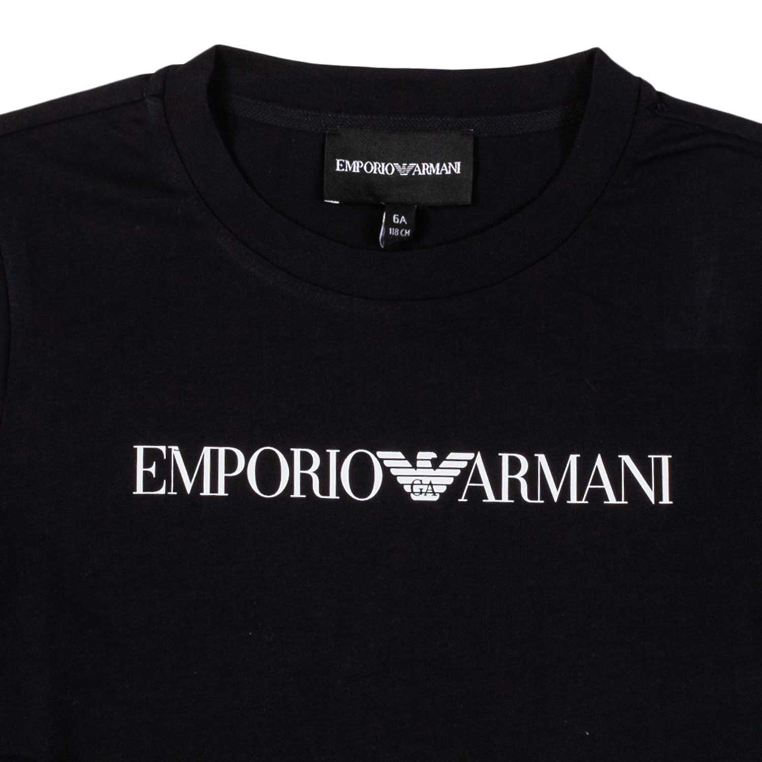 T-SHIRT PIMA BLU NAVY CON LOGO BIANCO BAMBINO TEEN - annameglio.com abbigliamento moda