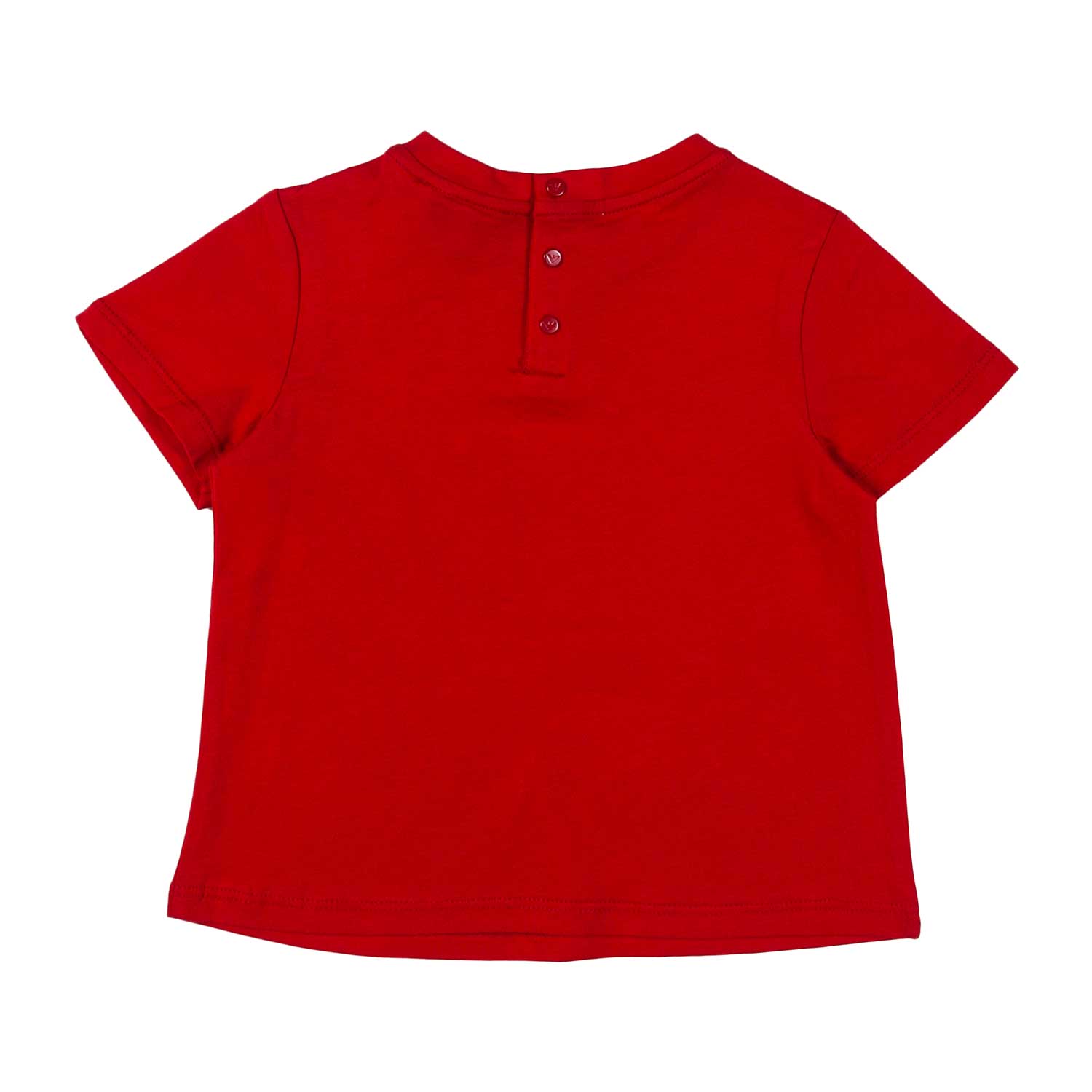 T-SHIRT PIMA ROSSA CON LOGO BIANCO BIMBO - annameglio.com abbigliamento moda