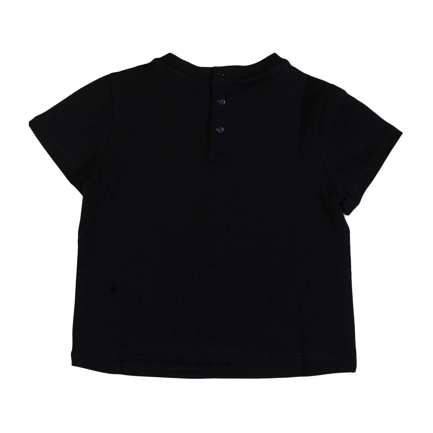 T-SHIRT PIMA BLU NAVY CON LOGO BIANCO BIMBO - annameglio.com abbigliamento moda