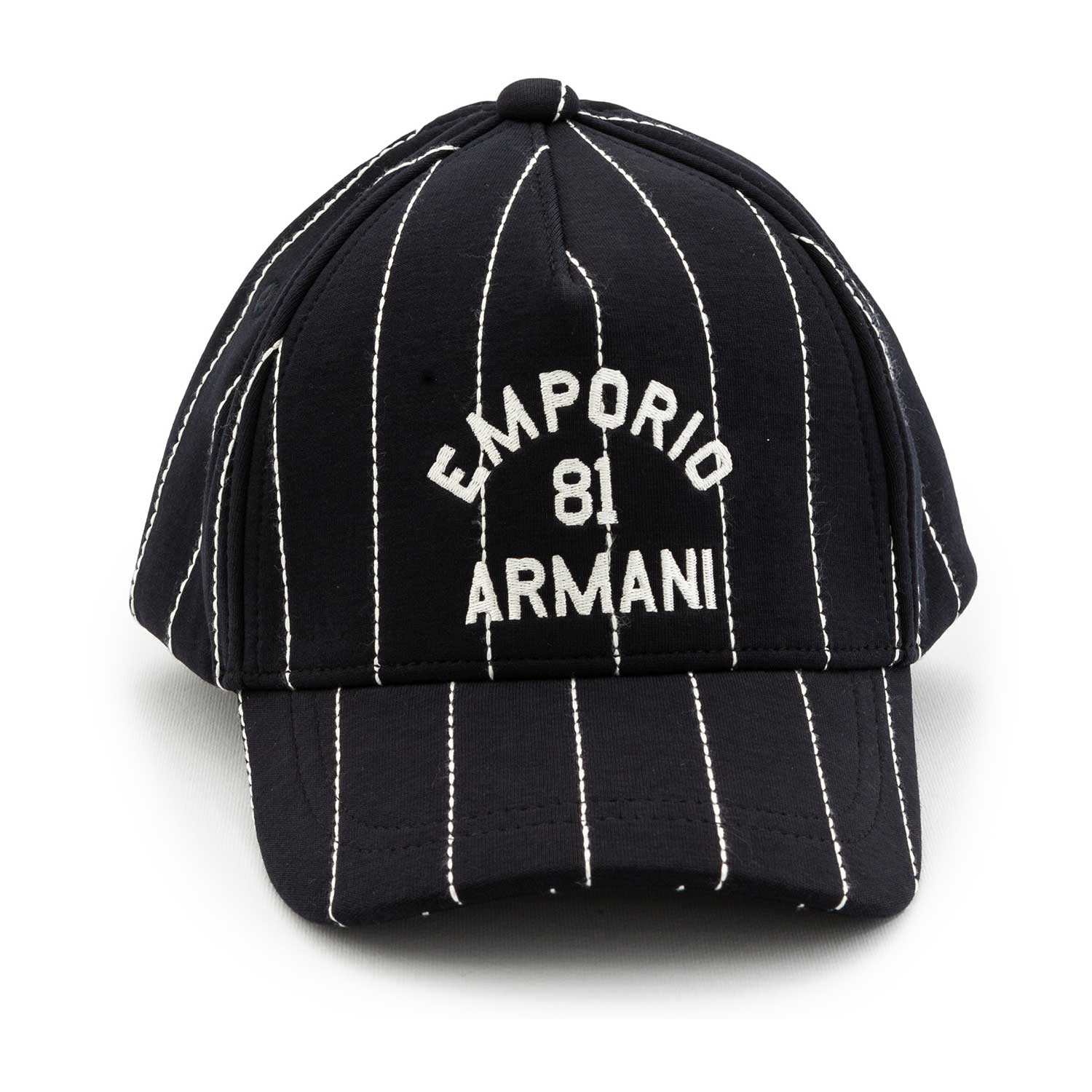 CAPPELLO BASEBALL BLU CON RIGHE BIANCHE BAMBINO - annameglio.com abbigliamento moda