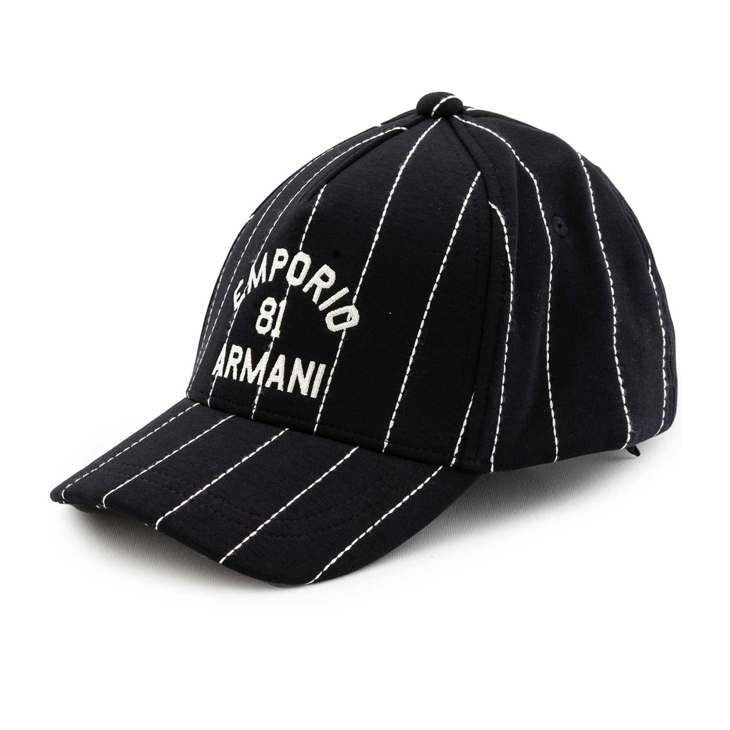 CAPPELLO BASEBALL BLU CON RIGHE BIANCHE BAMBINO - annameglio.com abbigliamento moda