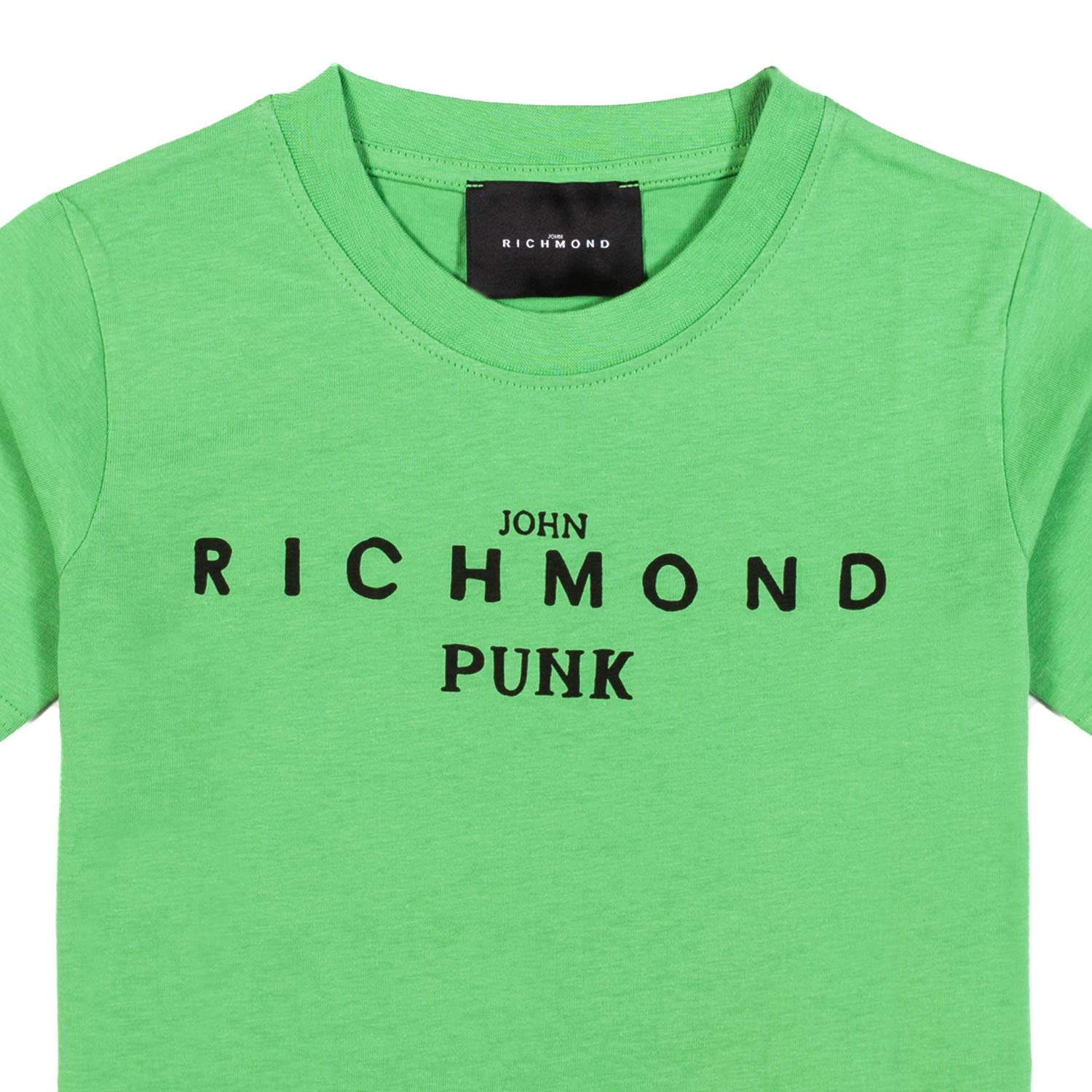 T-SHIRT VERDE CHIARO CON STAMPA LOGO NERA - annameglio.com abbigliamento moda