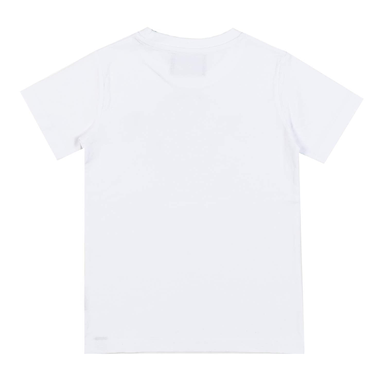 T-SHIRT BIANCA CON STAMPA LOGO NERA - annameglio.com abbigliamento moda