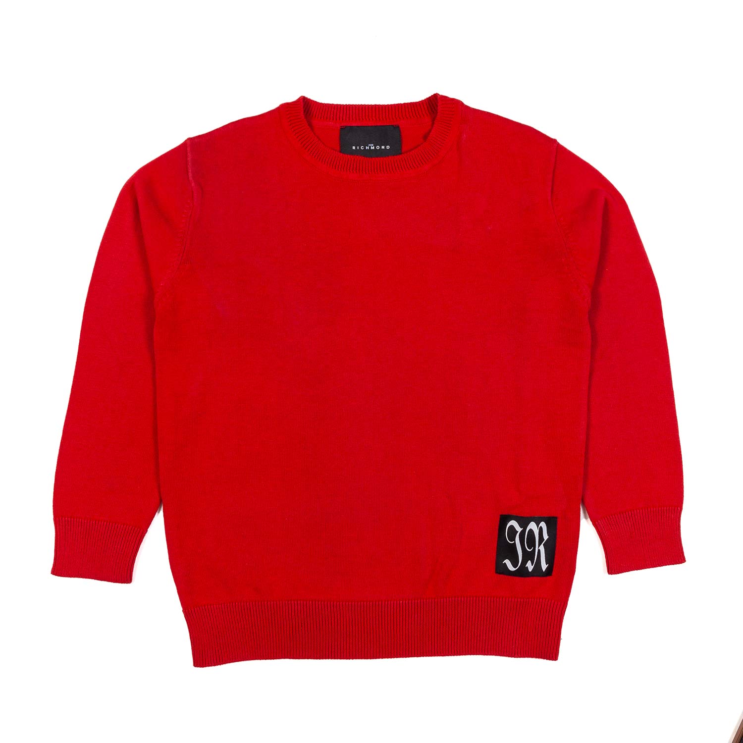 PULLOVER ROSSO TANGO CON PATCH LOGO JR BAMBINO - annameglio.com abbigliamento moda