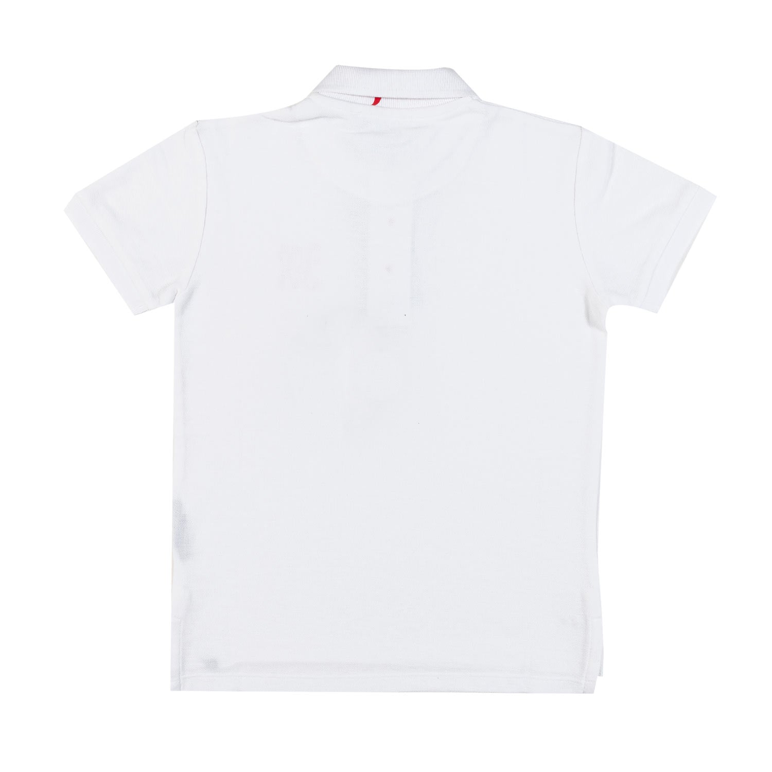 Polo JOHN Bianca con logo rosso - annameglio.com abbigliamento moda