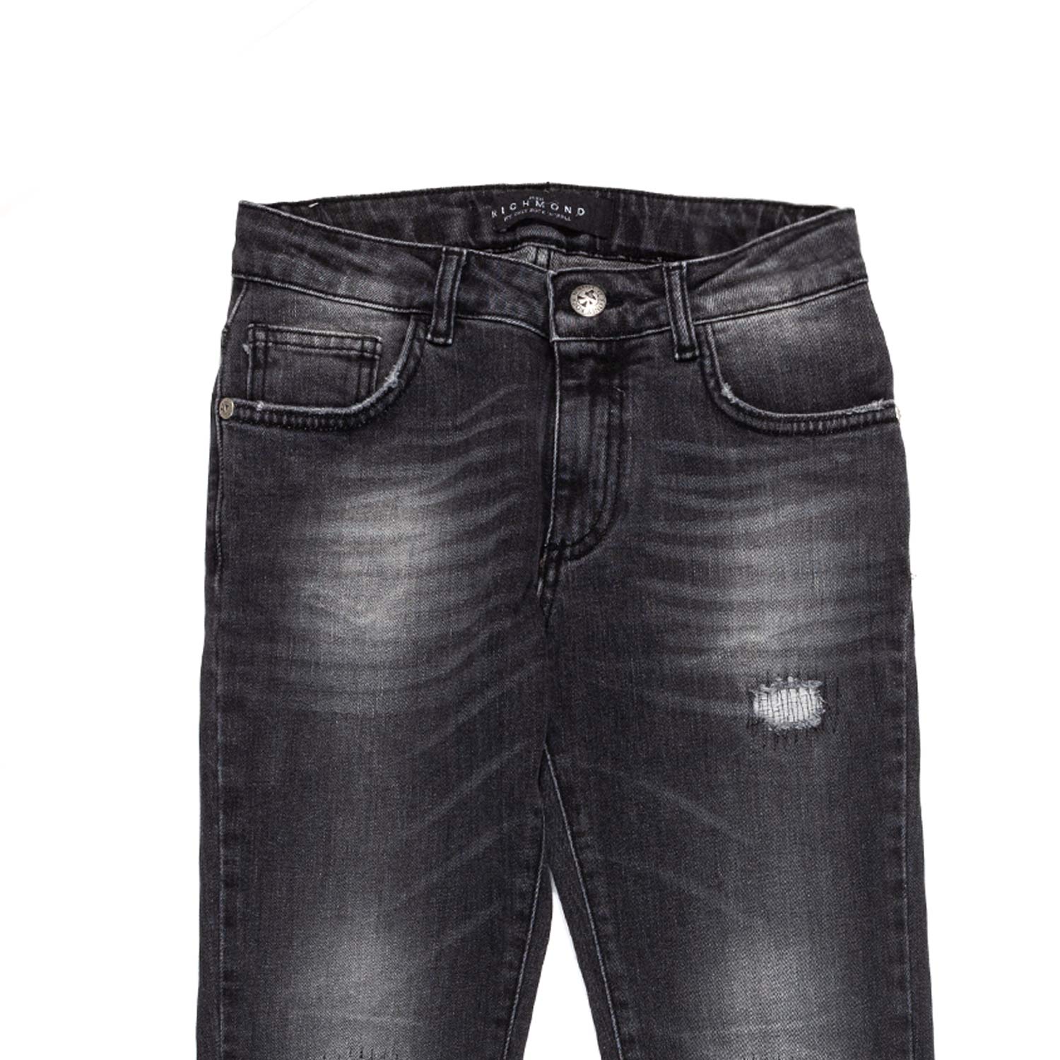 JEANS NERO SLAVATO BAMBINO E TEENAGER - annameglio.com abbigliamento moda