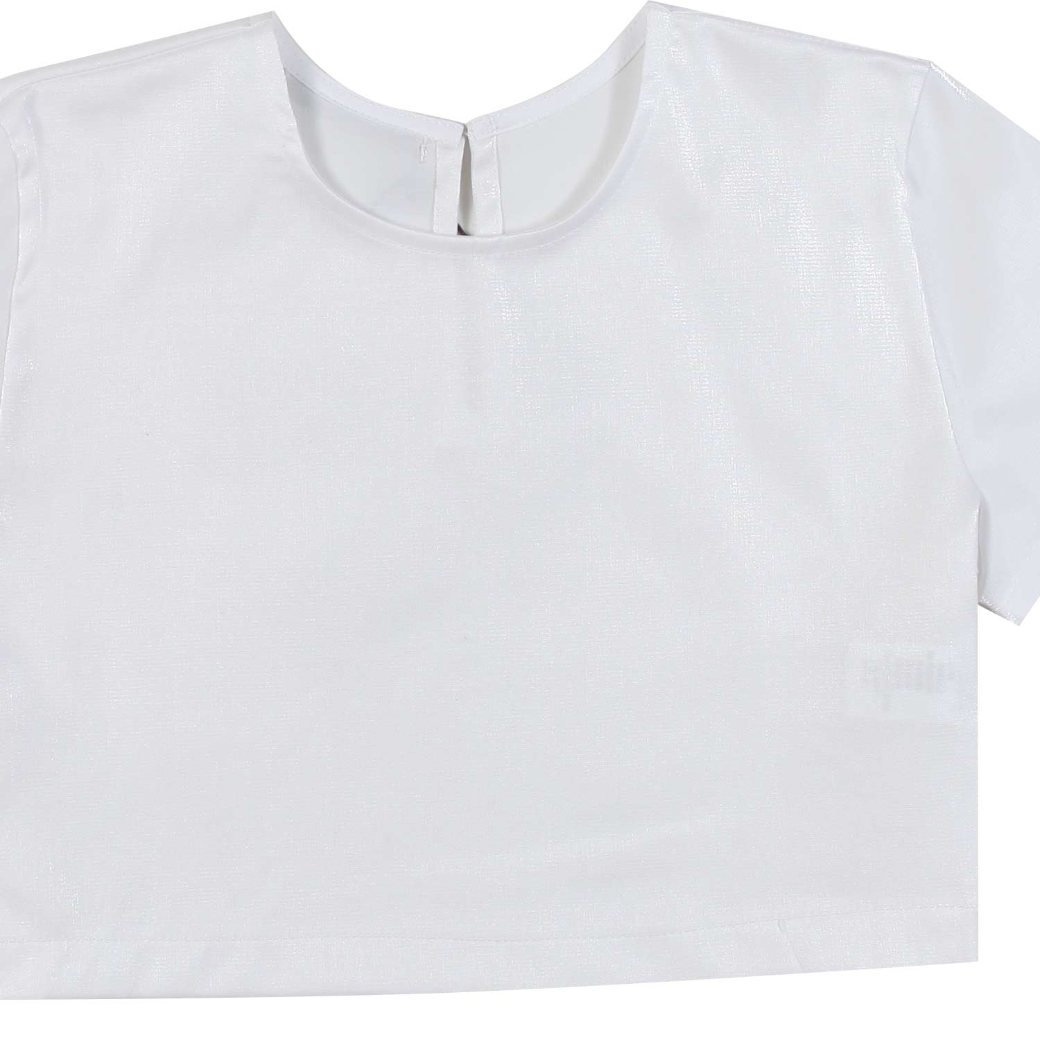 T-SHIRT DAFNE BIANCO PERLATO BAMBINA E TEENAGER - annameglio.com abbigliamento moda