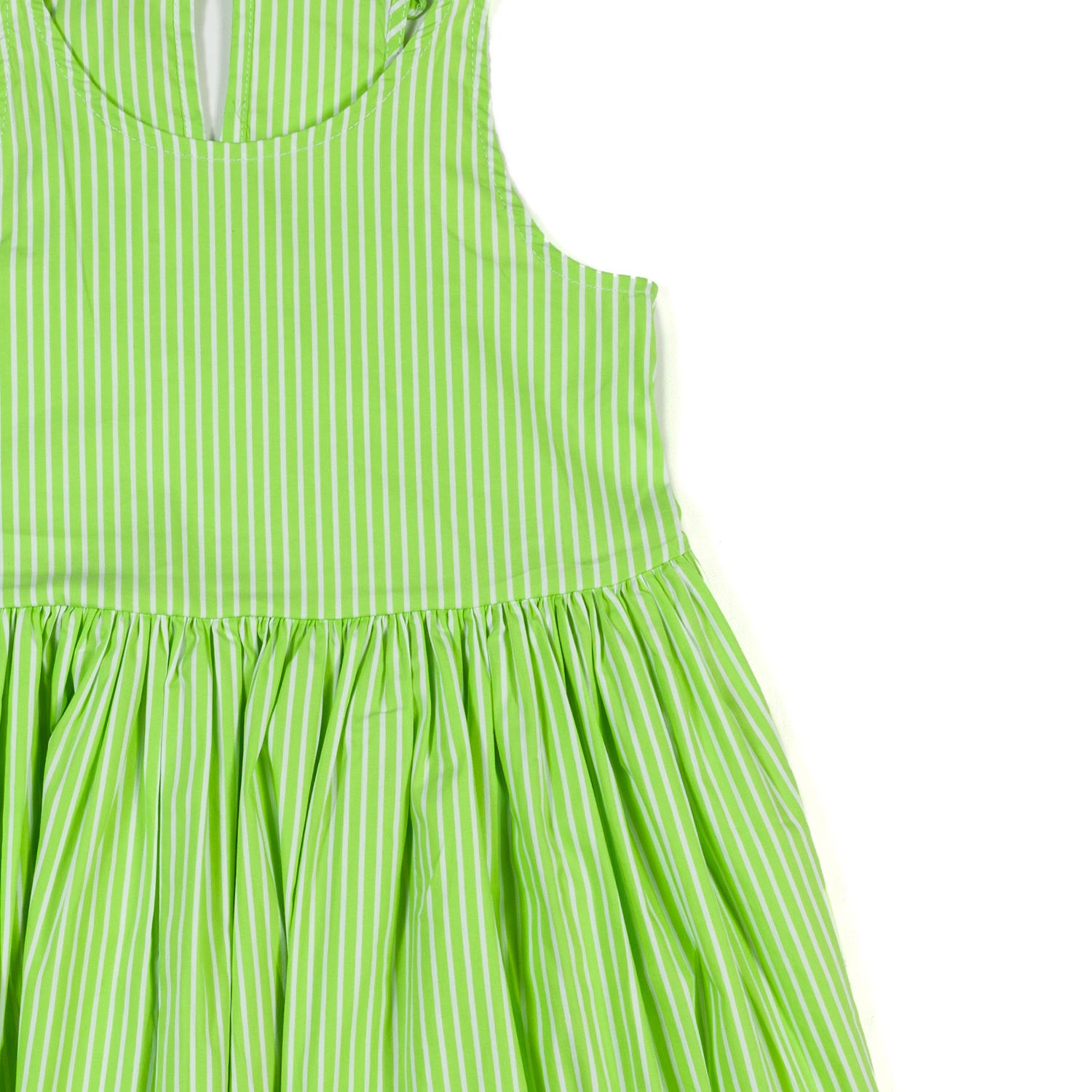 VESTITO ELODIE LIME A RIGHE BIANCHE BAMBINA - annameglio.com abbigliamento moda