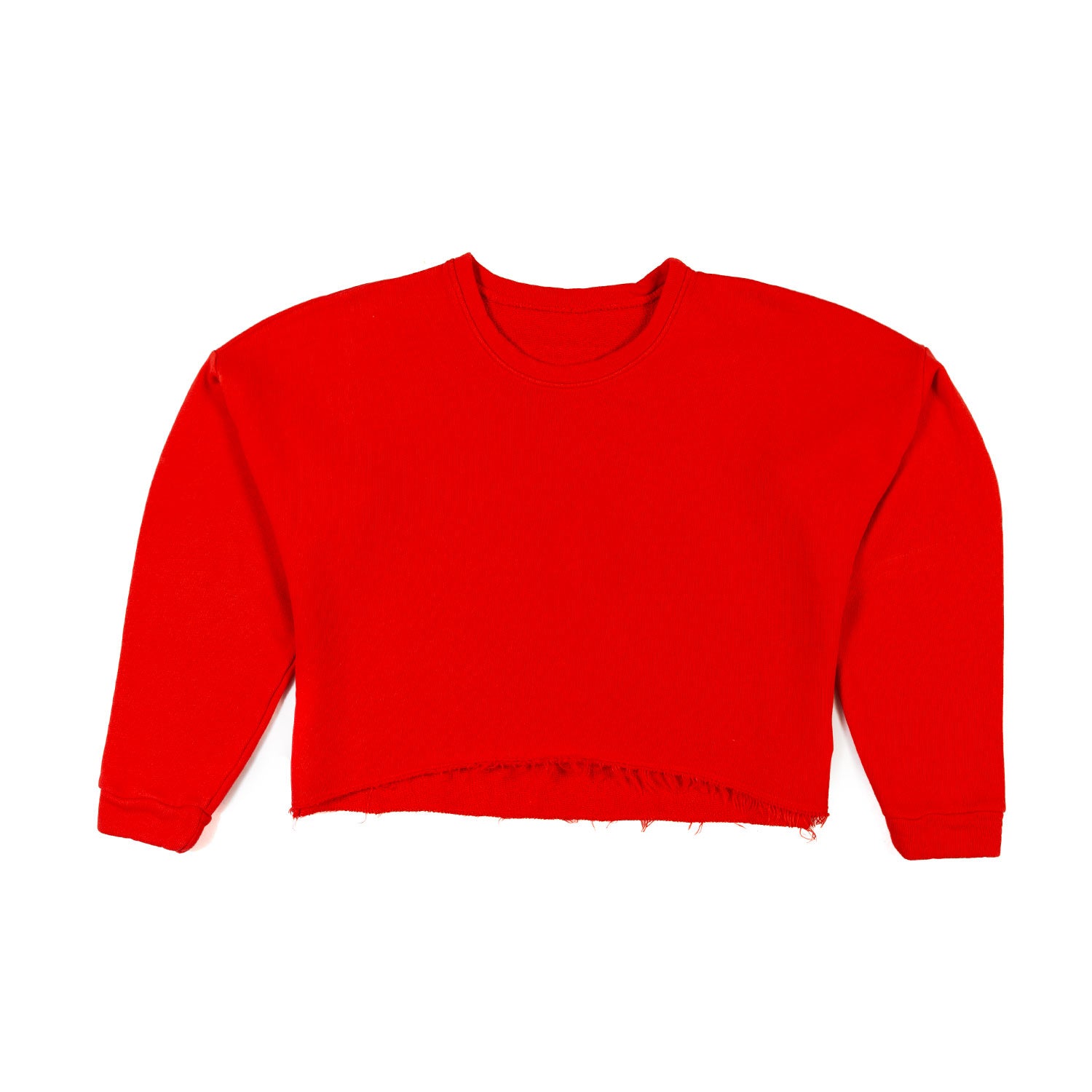 FELPA OVER CROPPED IKE ROSSO FRAGOLA - annameglio.com abbigliamento moda