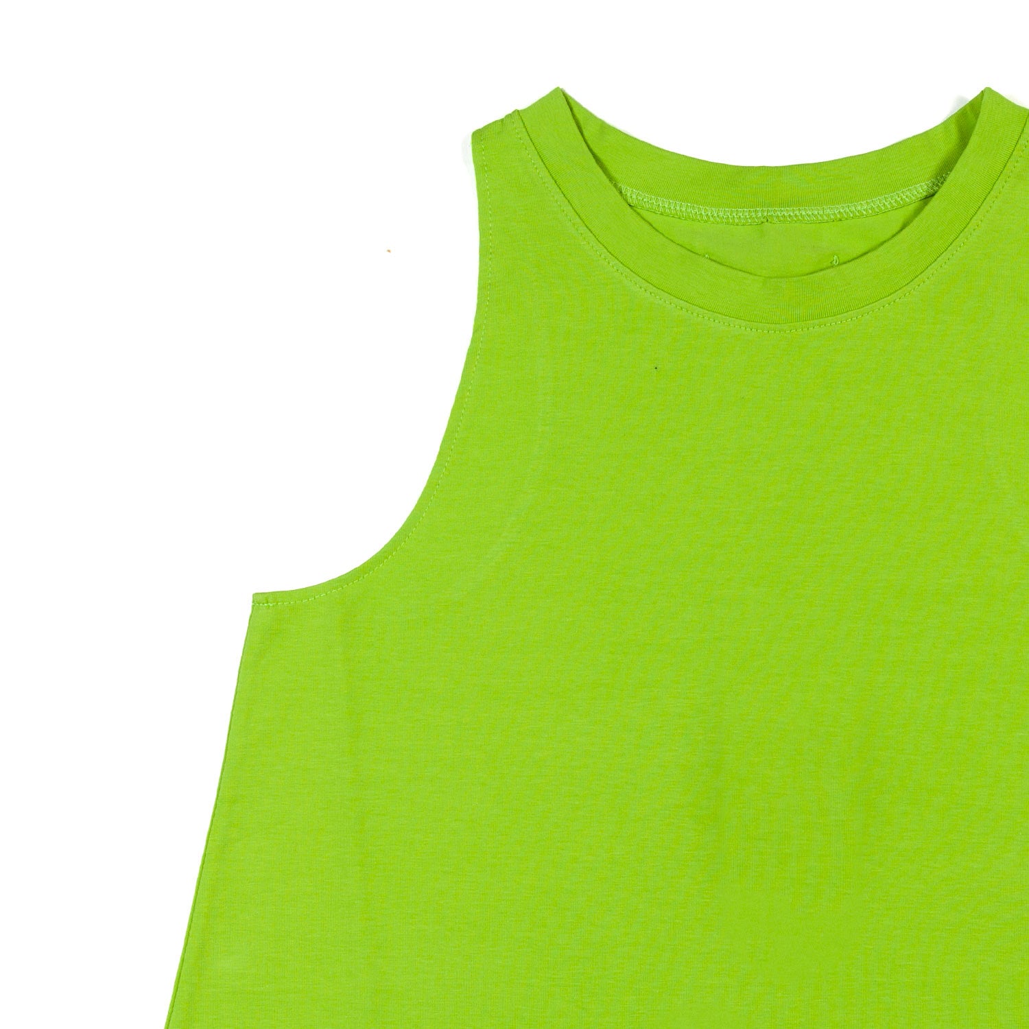 TOP SMANICATO KITO VERDE LIME - annameglio.com abbigliamento moda