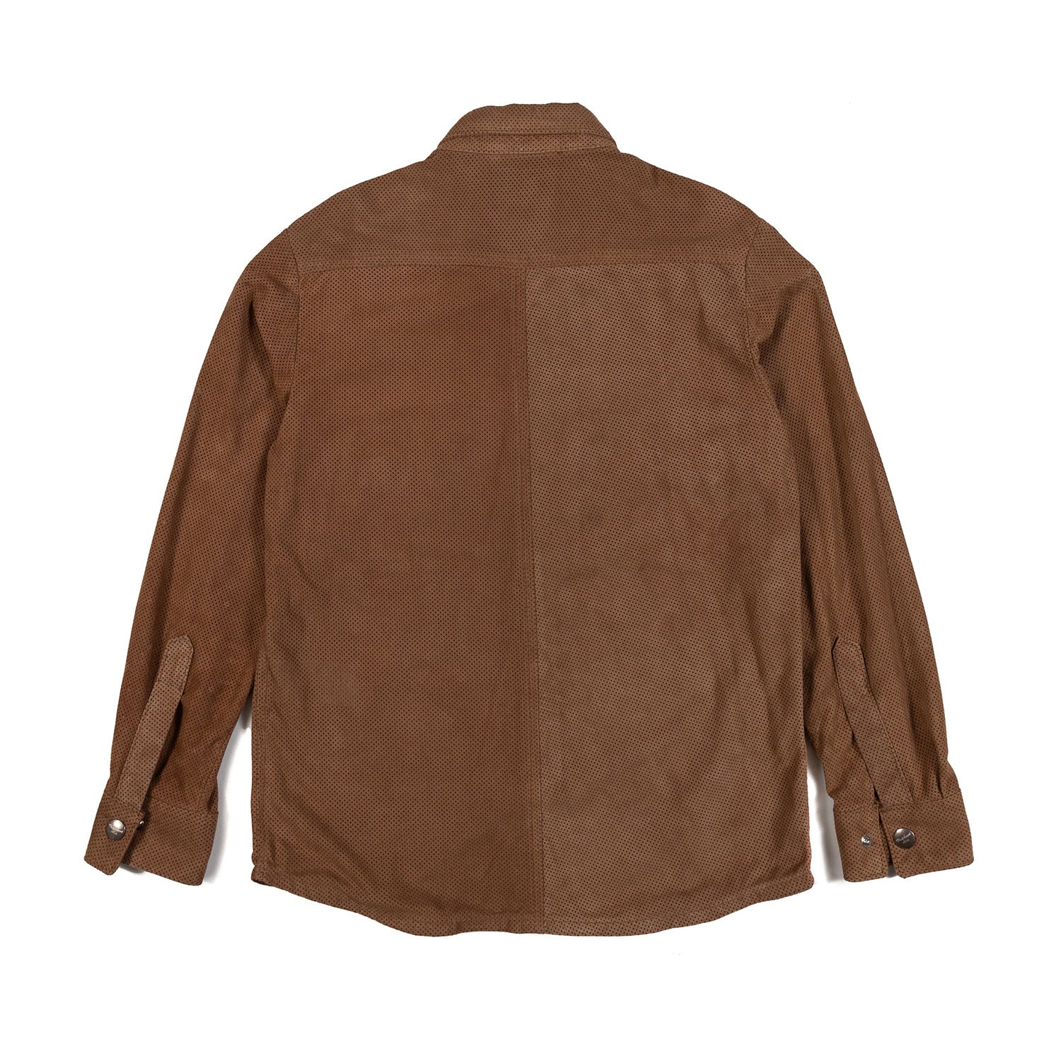 Giacca camicia in pelle marrone - annameglio.com abbigliamento moda