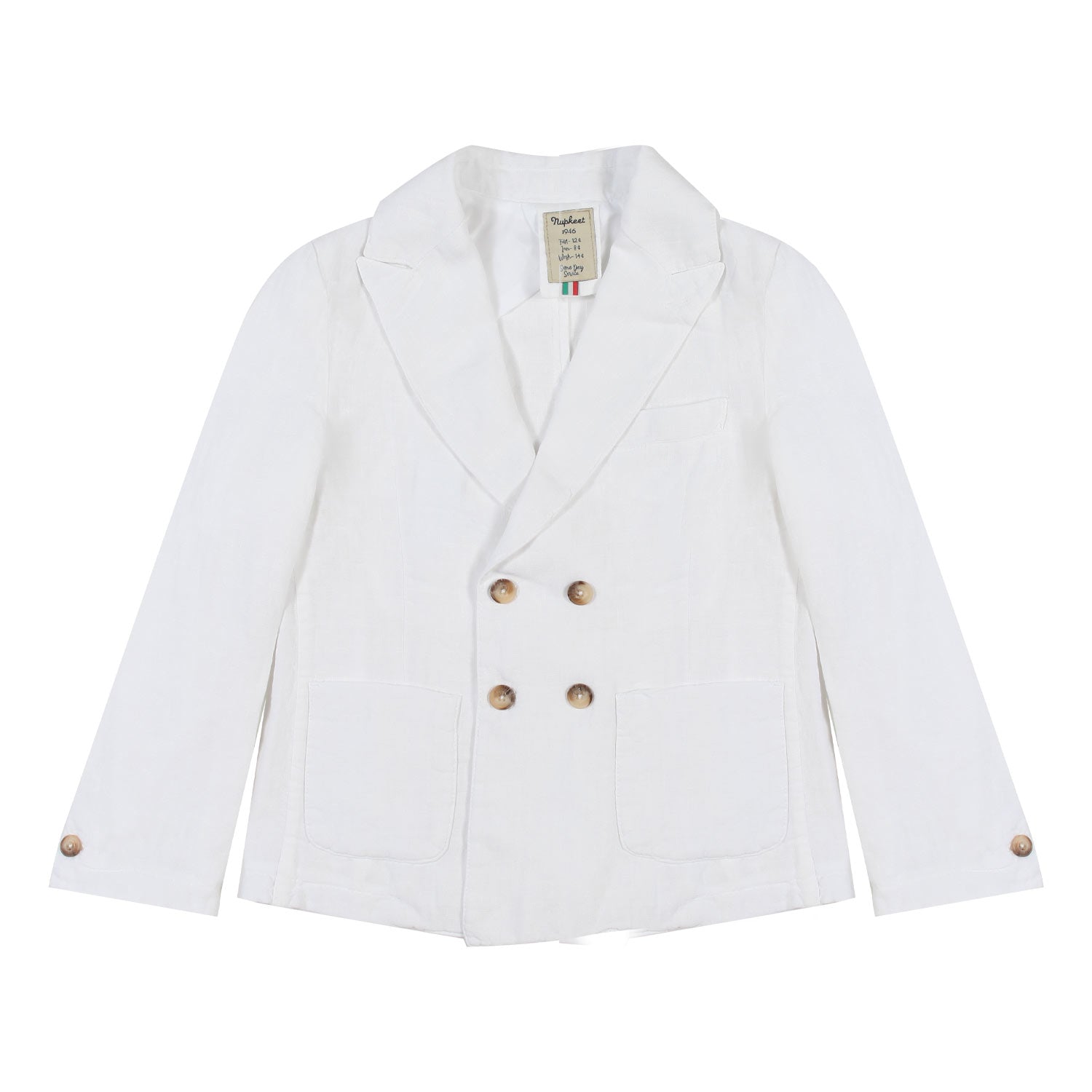 Giacca doppiopetto bianca bambino e teenager - annameglio.com abbigliamento moda