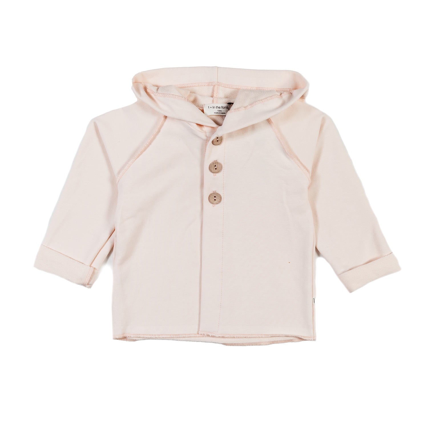 GIACCA FELPA ELLIOT ROSA PALLIDO BIMBA E NEONATA - annameglio.com abbigliamento moda