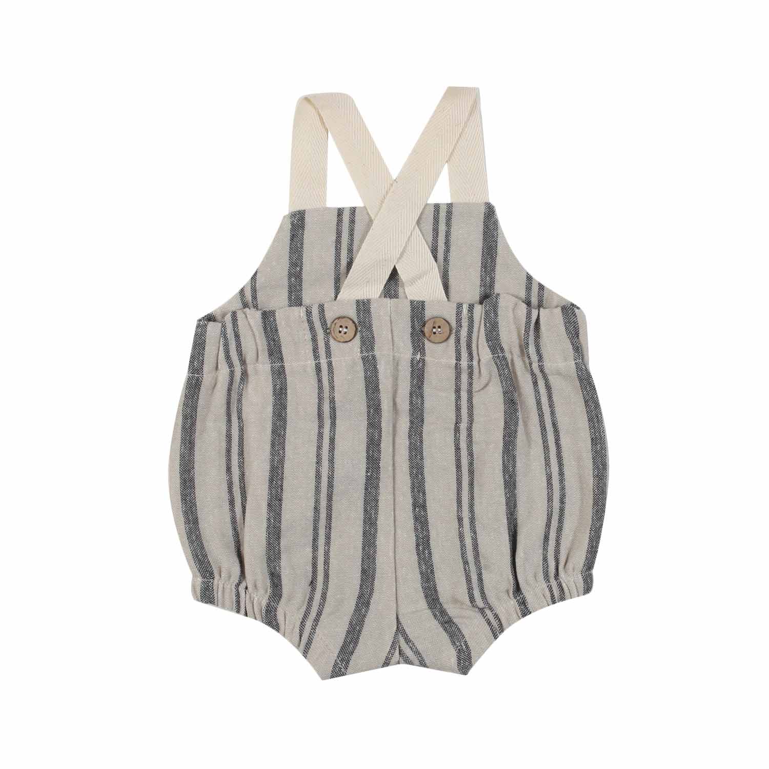 PAGLIACCETTO SALOPETTE RAI BEIGE RIGHE BLU UNISEX - annameglio.com abbigliamento moda