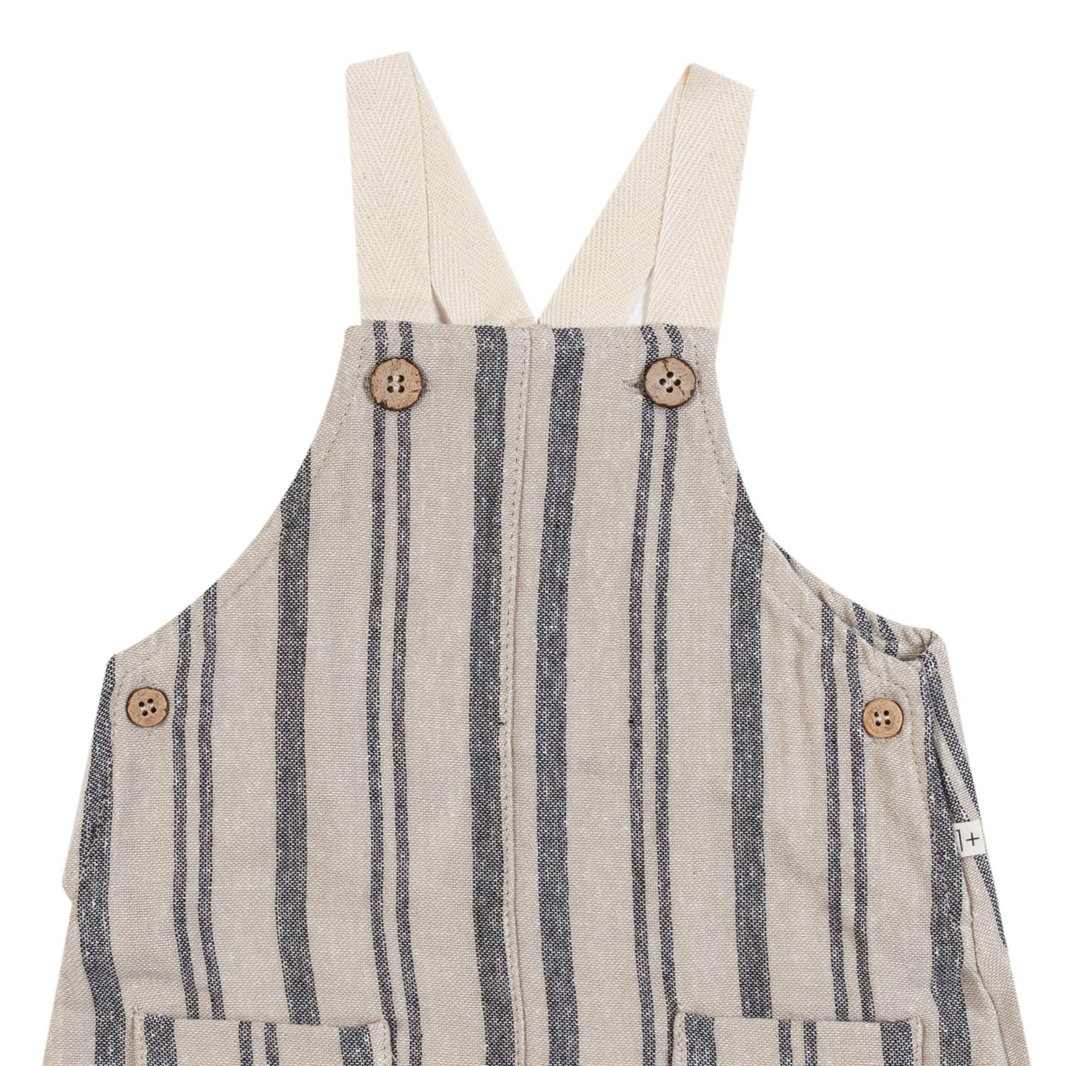 SALOPETTE OSKAR BEIGE E BLU A RIGHE BIMBO E BIMBA - annameglio.com abbigliamento moda