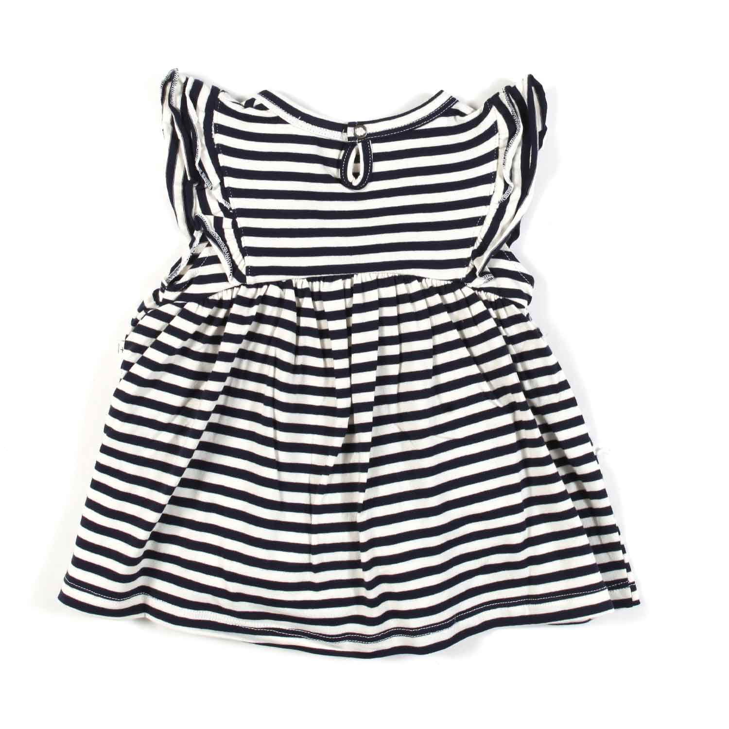 MINI ABITO GEORGIA BLU E BIANCO A RIGHE - annameglio.com abbigliamento moda